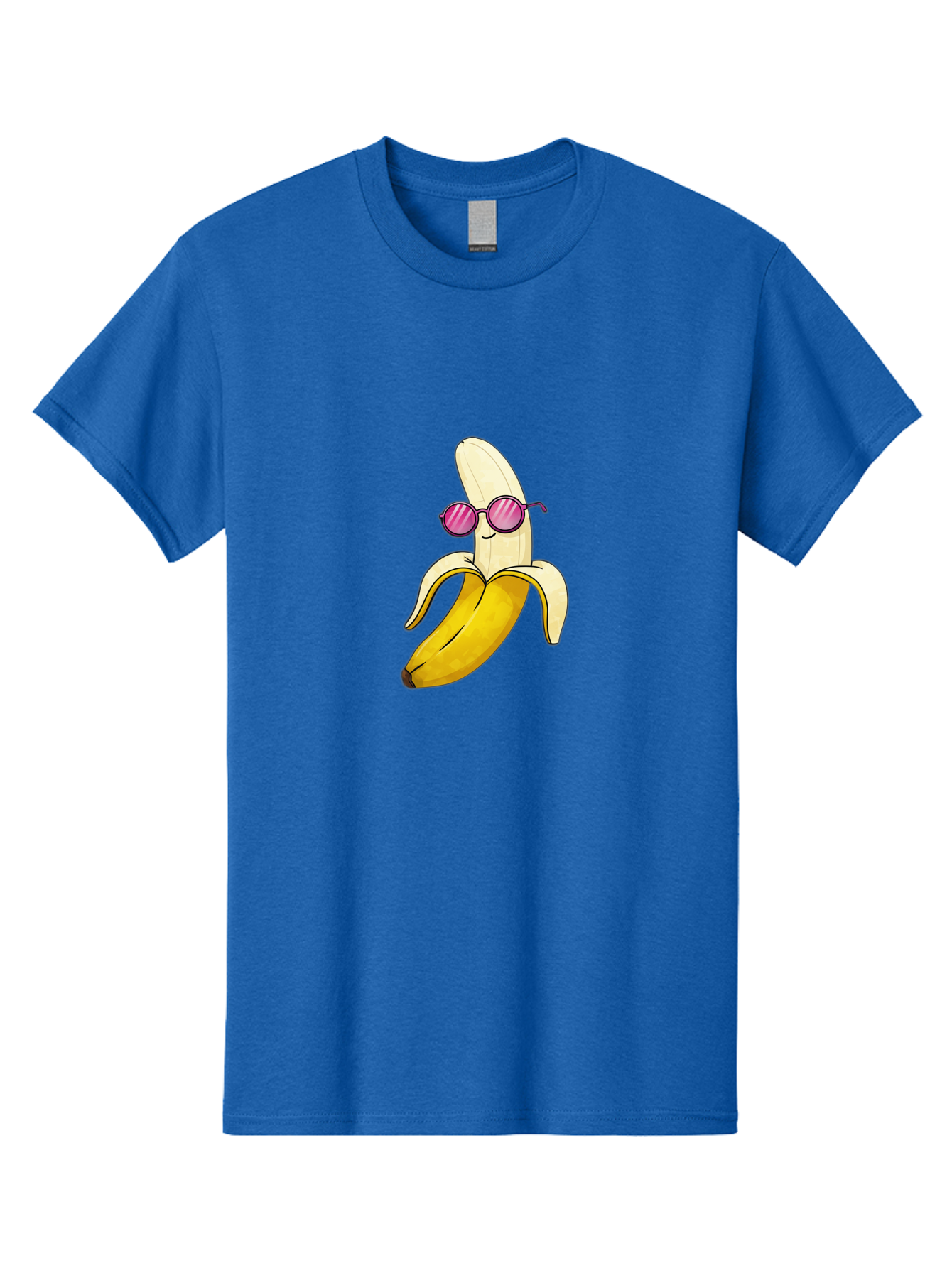 Banana-With-Sunglasses-2 Men'S Graphic Tee, 100% Cotton, Comfortable Casual Summer Wear, Machine Washable, Vintage Camera, Old Camera, Antique Camera, Black Camera, Classic Photography, Photography Equipment, Nostalgic Device, Film Camera, Bak032