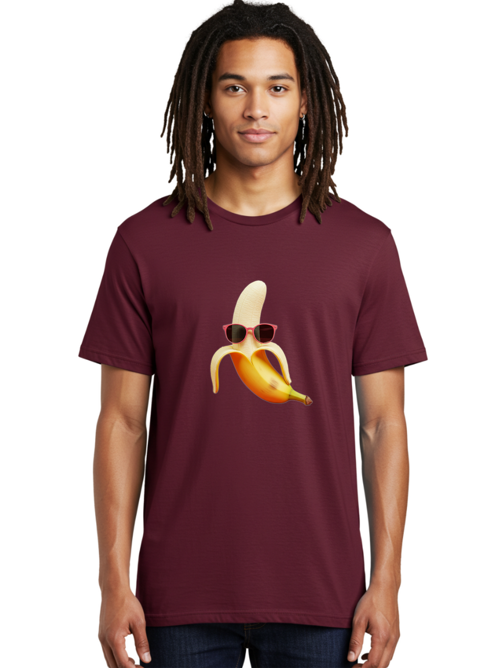 Banana-With-Sunglasses Men'S Graphic Tee, 100% Cotton, Comfortable Casual Summer Wear, Machine Washable, Vintage Camera, Old Camera, Antique Camera, Black Camera, Classic Photography, Photography Equipment, Nostalgic Device, Film Camera, Bak033