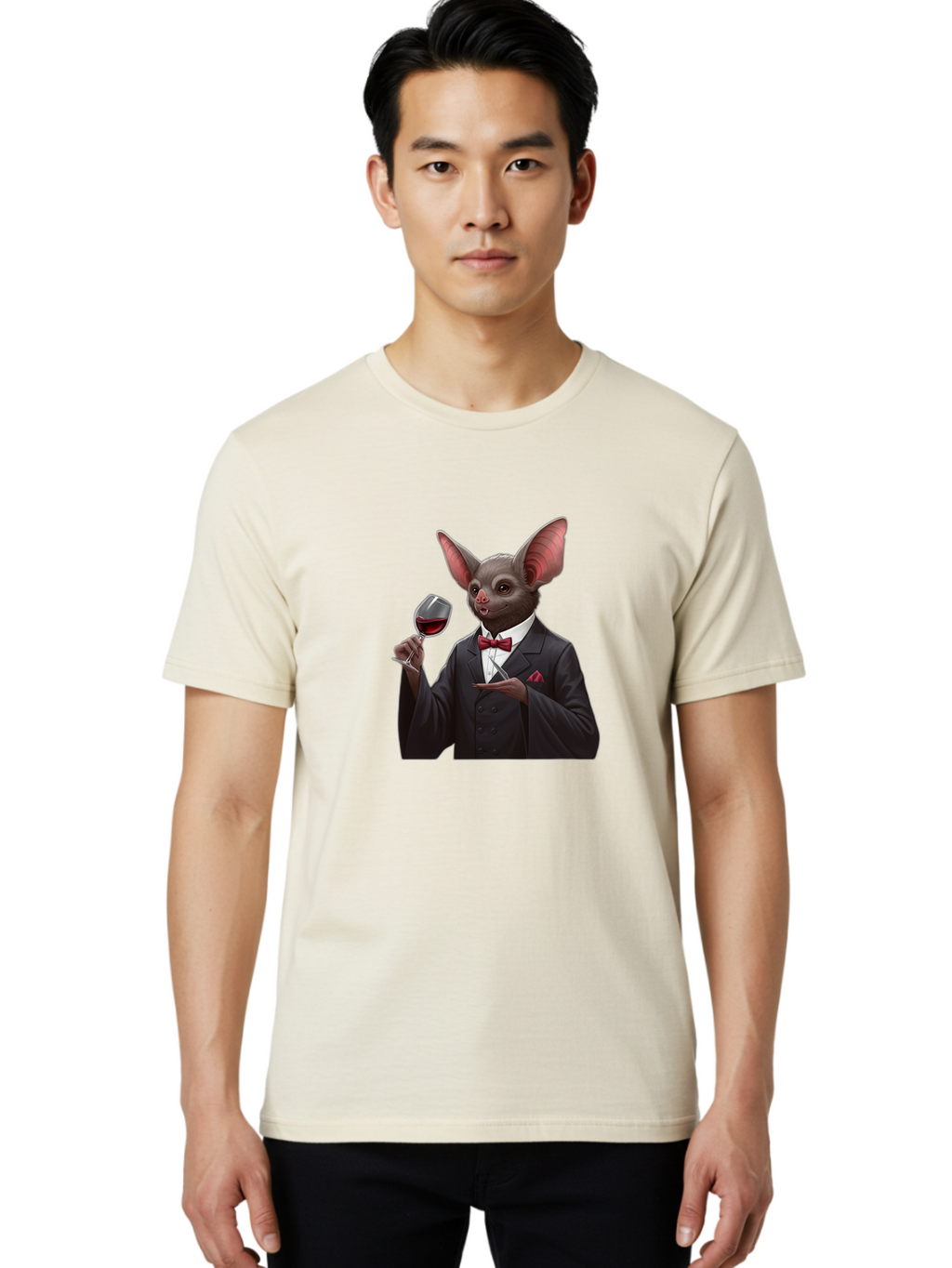 Bat-In-Suit Men'S Graphic Tee, 100% Cotton, Comfortable Casual Summer Wear, Machine Washable, Vintage Camera, Old Camera, Antique Camera, Black Camera, Classic Photography, Photography Equipment, Nostalgic Device, Film Camera, Camera Art Bak034