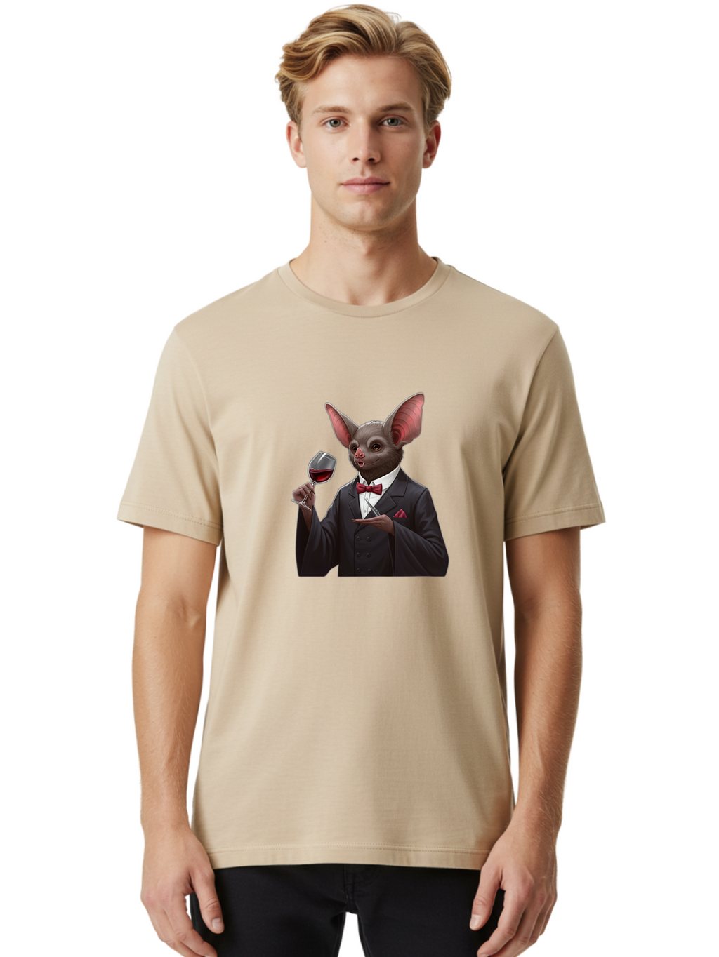 Bat-In-Suit Men'S Graphic Tee, 100% Cotton, Comfortable Casual Summer Wear, Machine Washable, Vintage Camera, Old Camera, Antique Camera, Black Camera, Classic Photography, Photography Equipment, Nostalgic Device, Film Camera, Camera Art Bak034