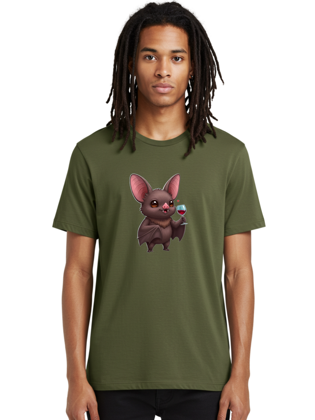 Bat-With-Wine-Glass Men'S Graphic Tee, 100% Cotton, Comfortable Casual Summer Wear, Machine Washable, Vintage Camera, Old Camera, Antique Camera, Black Camera, Classic Photography, Photography Equipment, Nostalgic Device, Film Camera, Bak035