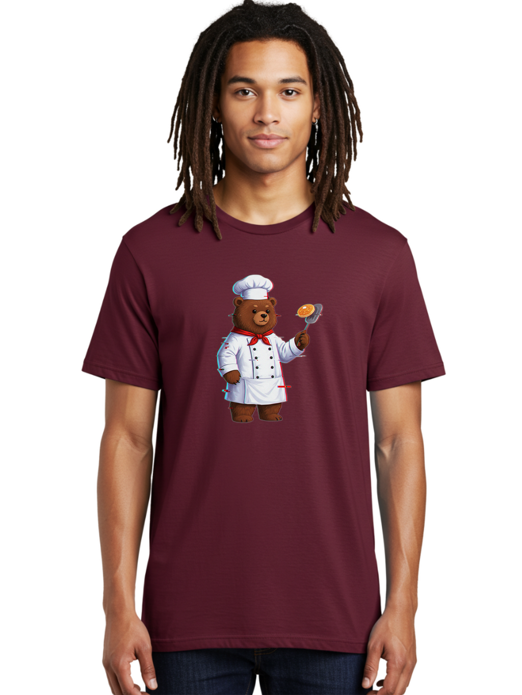 Bear-Chef Men'S Graphic Tee, 100% Cotton, Comfortable Casual Summer Wear, Machine Washable, Vintage Camera, Old Camera, Antique Camera, Black Camera, Classic Photography, Photography Equipment, Nostalgic Device, Film Camera, Camera Art Bak039