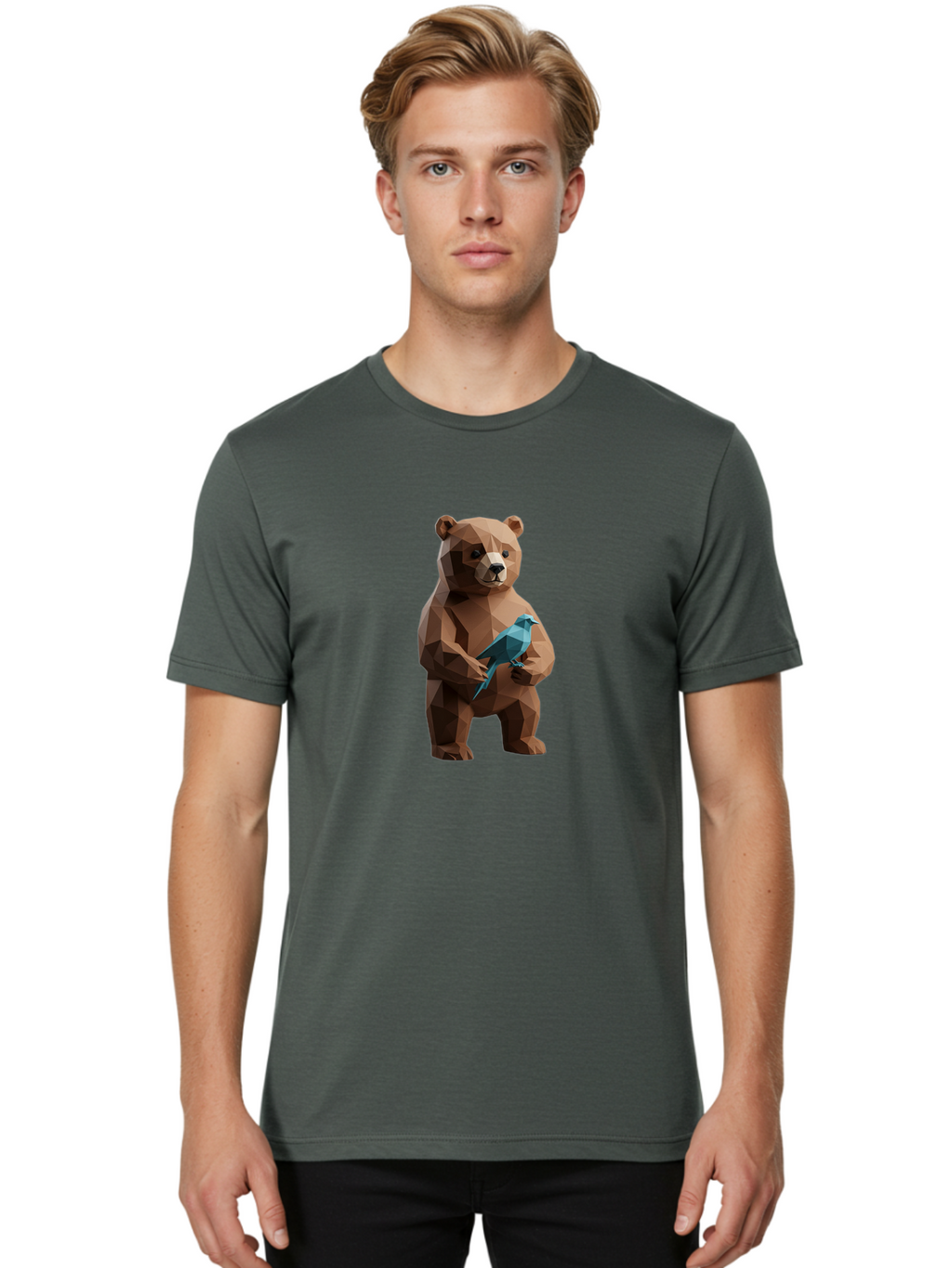 Bear-With-Bird Men'S Graphic Tee, 100% Cotton, Comfortable Casual Summer Wear, Machine Washable, Vintage Camera, Old Camera, Antique Camera, Black Camera, Classic Photography, Photography Equipment, Nostalgic Device, Film Camera, Camera Art Bak042