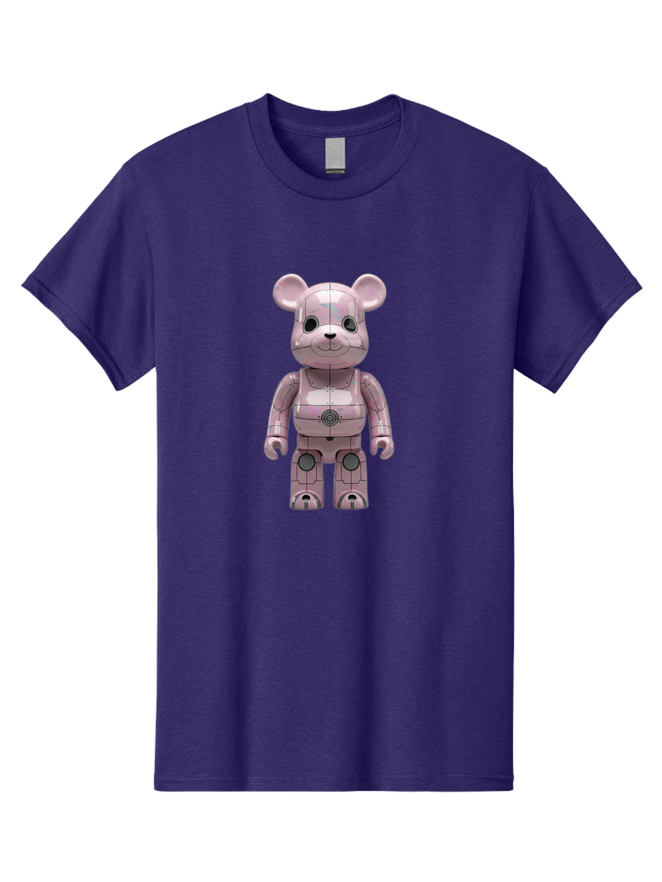 Bearbrick-1 Men'S Graphic Tee, 100% Cotton, Comfortable Casual Summer Wear, Machine Washable, Vintage Camera, Old Camera, Antique Camera, Black Camera, Classic Photography, Photography Equipment, Nostalgic Device, Film Camera, Camera Art Bak043