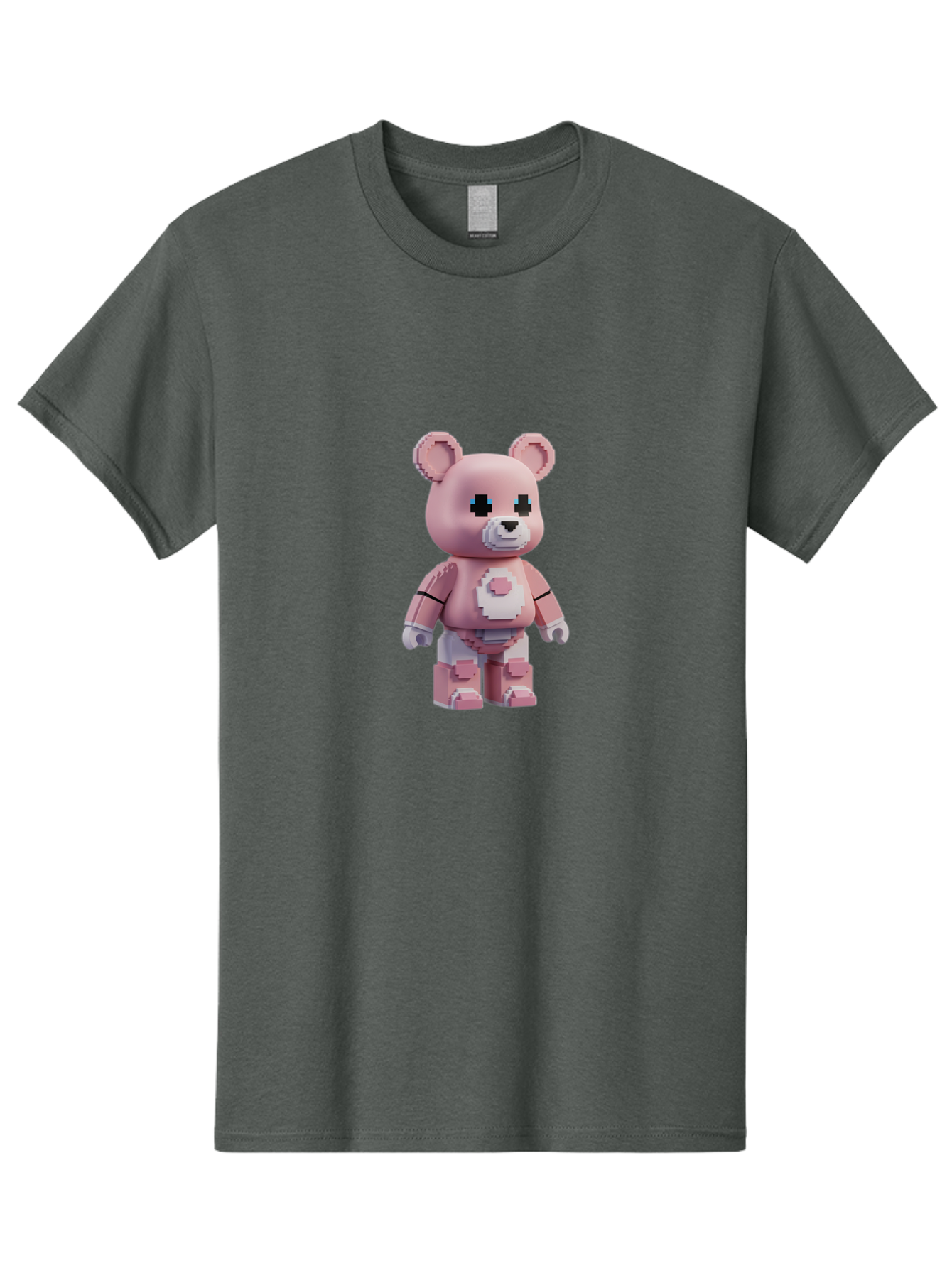 Bearbrick-2 Men'S Graphic Tee, 100% Cotton, Comfortable Casual Summer Wear, Machine Washable, Vintage Camera, Old Camera, Antique Camera, Black Camera, Classic Photography, Photography Equipment, Nostalgic Device, Film Camera, Camera Art Bak044