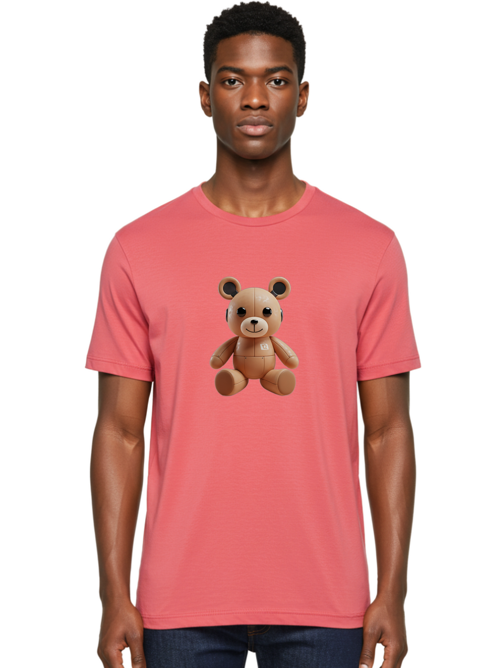 Bearbrick Men'S Graphic Tee, 100% Cotton, Comfortable Casual Summer Wear, Machine Washable, Vintage Camera, Old Camera, Antique Camera, Black Camera, Classic Photography, Photography Equipment, Nostalgic Device, Film Camera, Camera Art Bak046