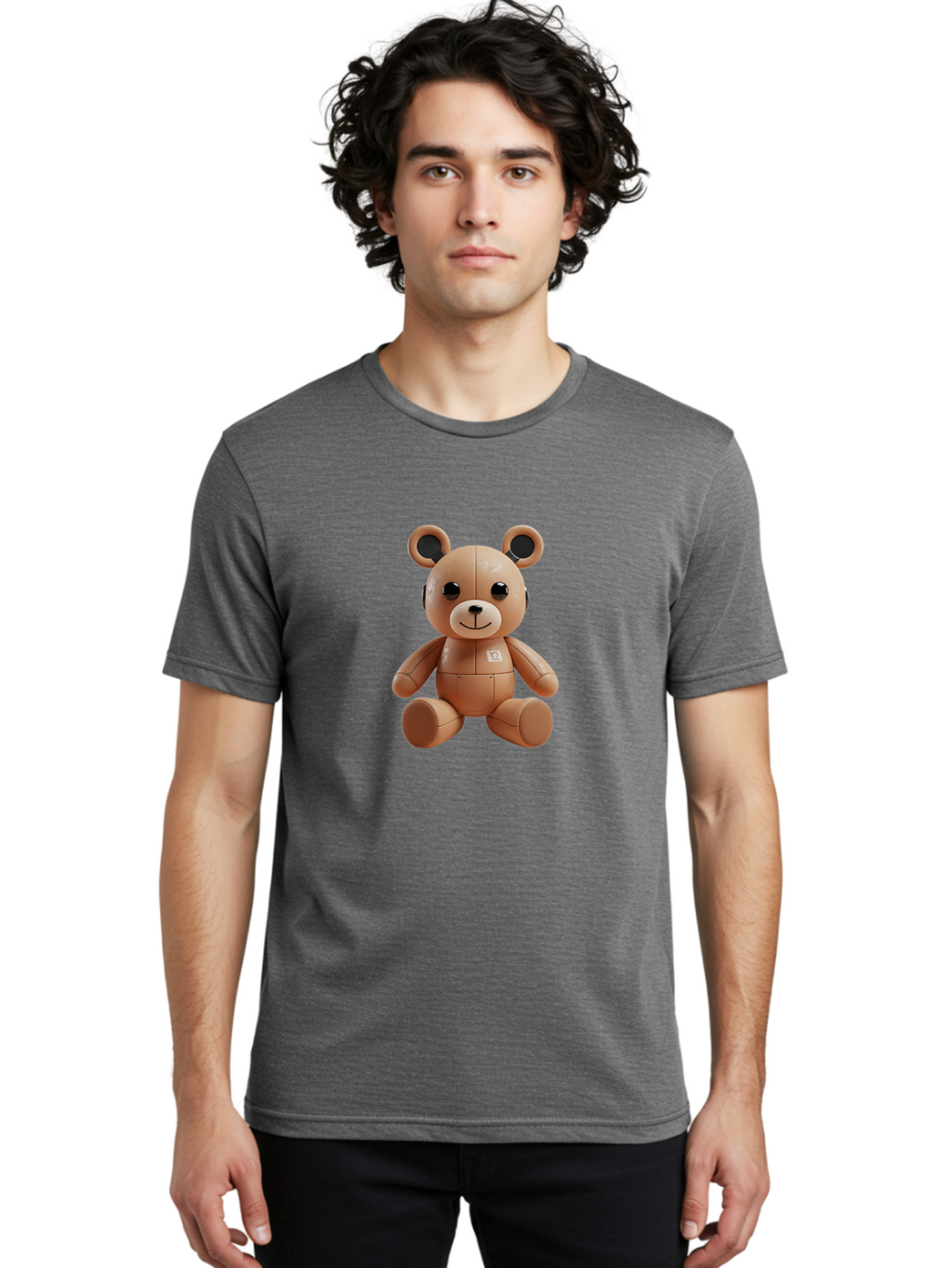 Bearbrick Men'S Graphic Tee, 100% Cotton, Comfortable Casual Summer Wear, Machine Washable, Vintage Camera, Old Camera, Antique Camera, Black Camera, Classic Photography, Photography Equipment, Nostalgic Device, Film Camera, Camera Art Bak046