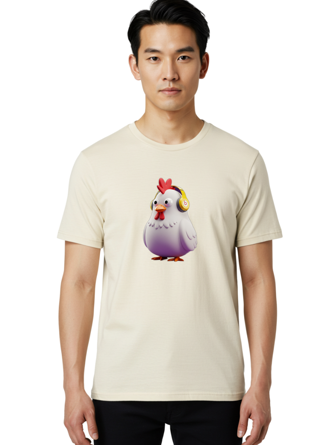 Beats-Chicken-1 Men'S Graphic Tee, 100% Cotton, Comfortable Casual Summer Wear, Machine Washable, Vintage Camera, Old Camera, Antique Camera, Black Camera, Classic Photography, Photography Equipment, Nostalgic Device, Film Camera, Camera Art Bak047