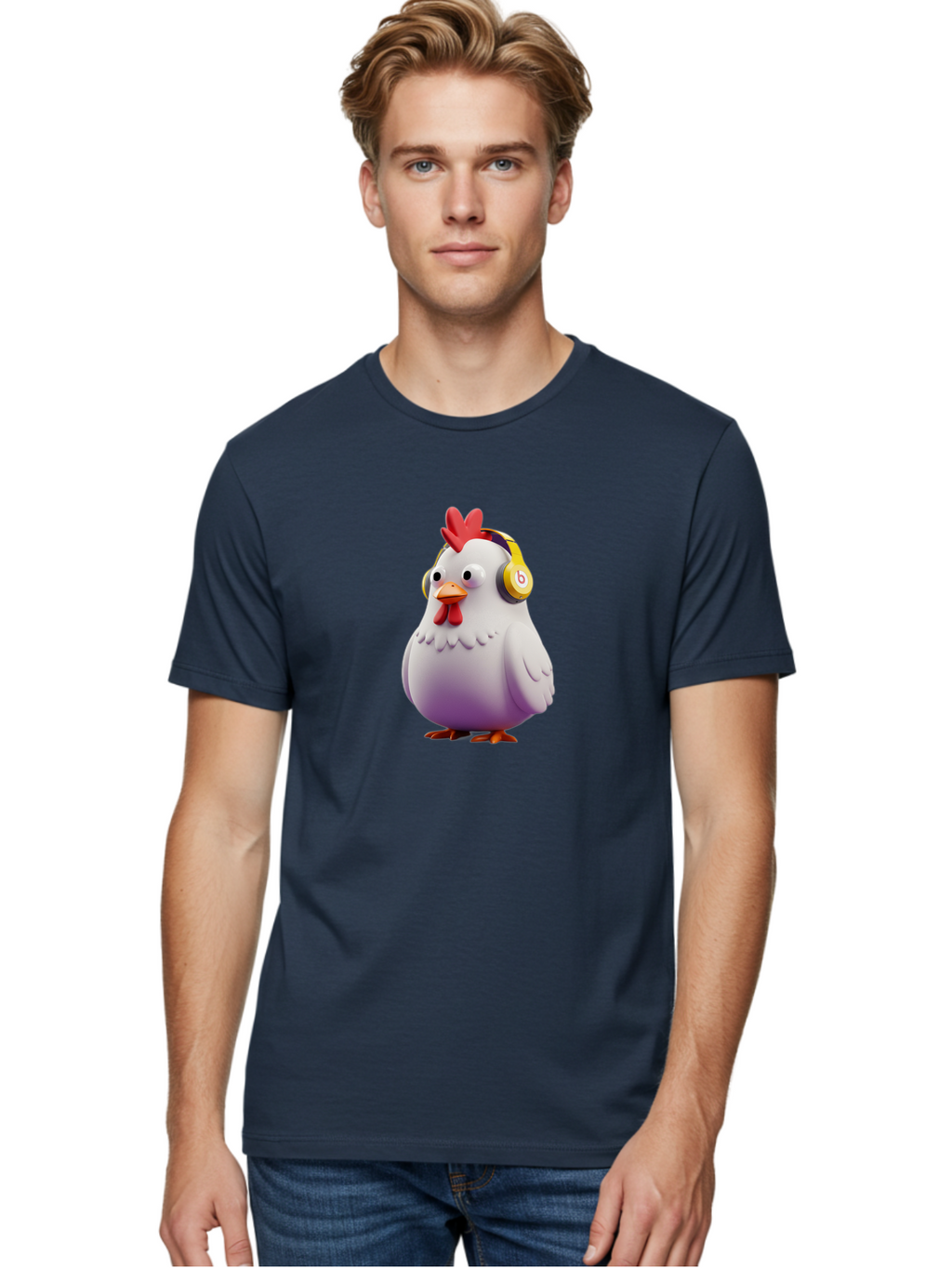 Beats-Chicken-1 Men'S Graphic Tee, 100% Cotton, Comfortable Casual Summer Wear, Machine Washable, Vintage Camera, Old Camera, Antique Camera, Black Camera, Classic Photography, Photography Equipment, Nostalgic Device, Film Camera, Camera Art Bak047