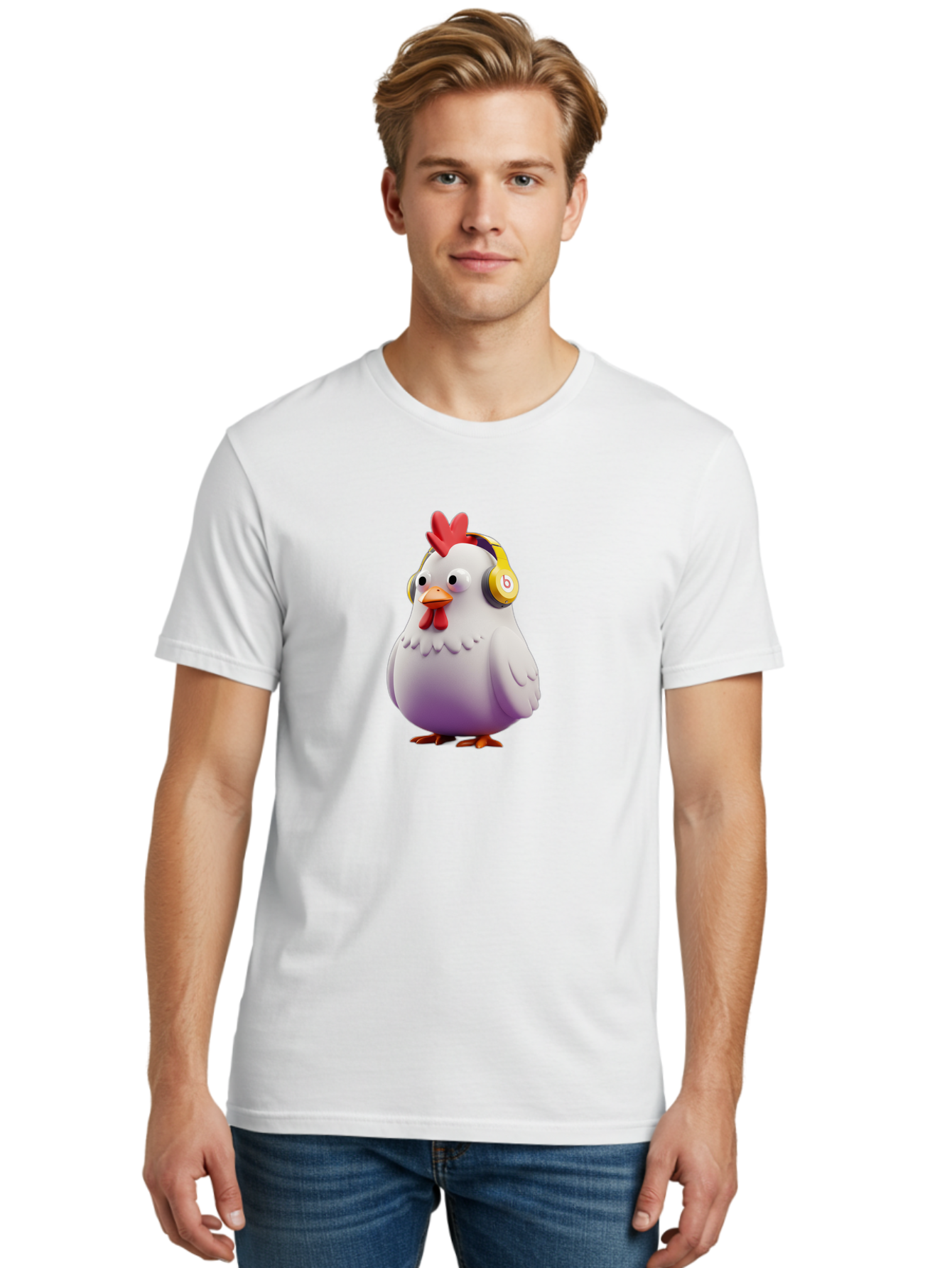 Beats-Chicken-1 Men'S Graphic Tee, 100% Cotton, Comfortable Casual Summer Wear, Machine Washable, Vintage Camera, Old Camera, Antique Camera, Black Camera, Classic Photography, Photography Equipment, Nostalgic Device, Film Camera, Camera Art Bak047