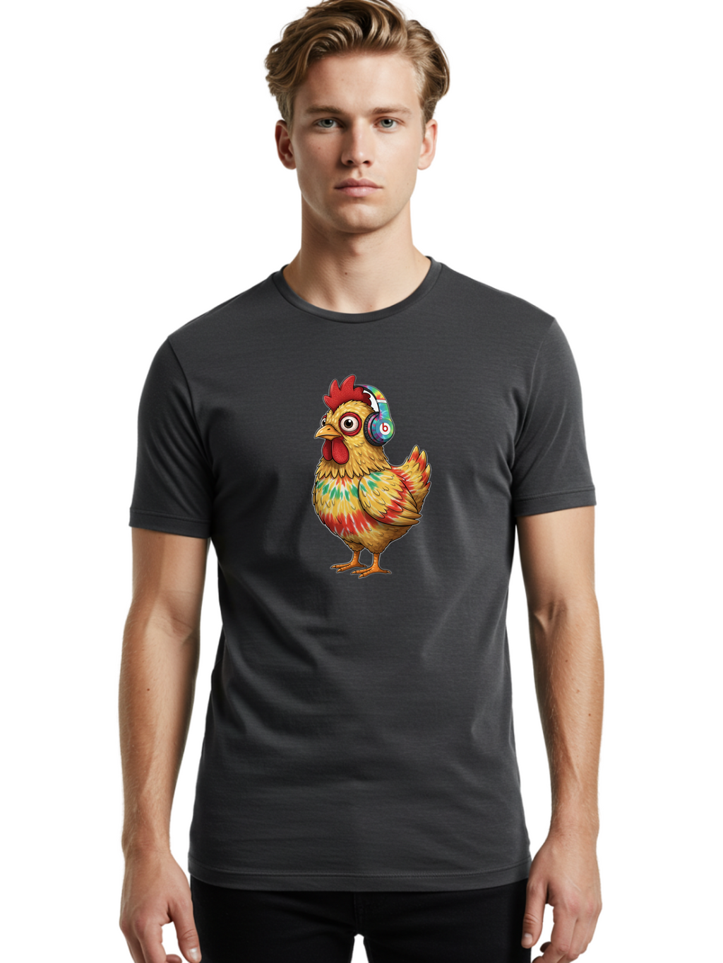Beats-Chicken-2 Men'S Graphic Tee, 100% Cotton, Comfortable Casual Summer Wear, Machine Washable, Vintage Camera, Old Camera, Antique Camera, Black Camera, Classic Photography, Photography Equipment, Nostalgic Device, Film Camera, Camera Art Bak048