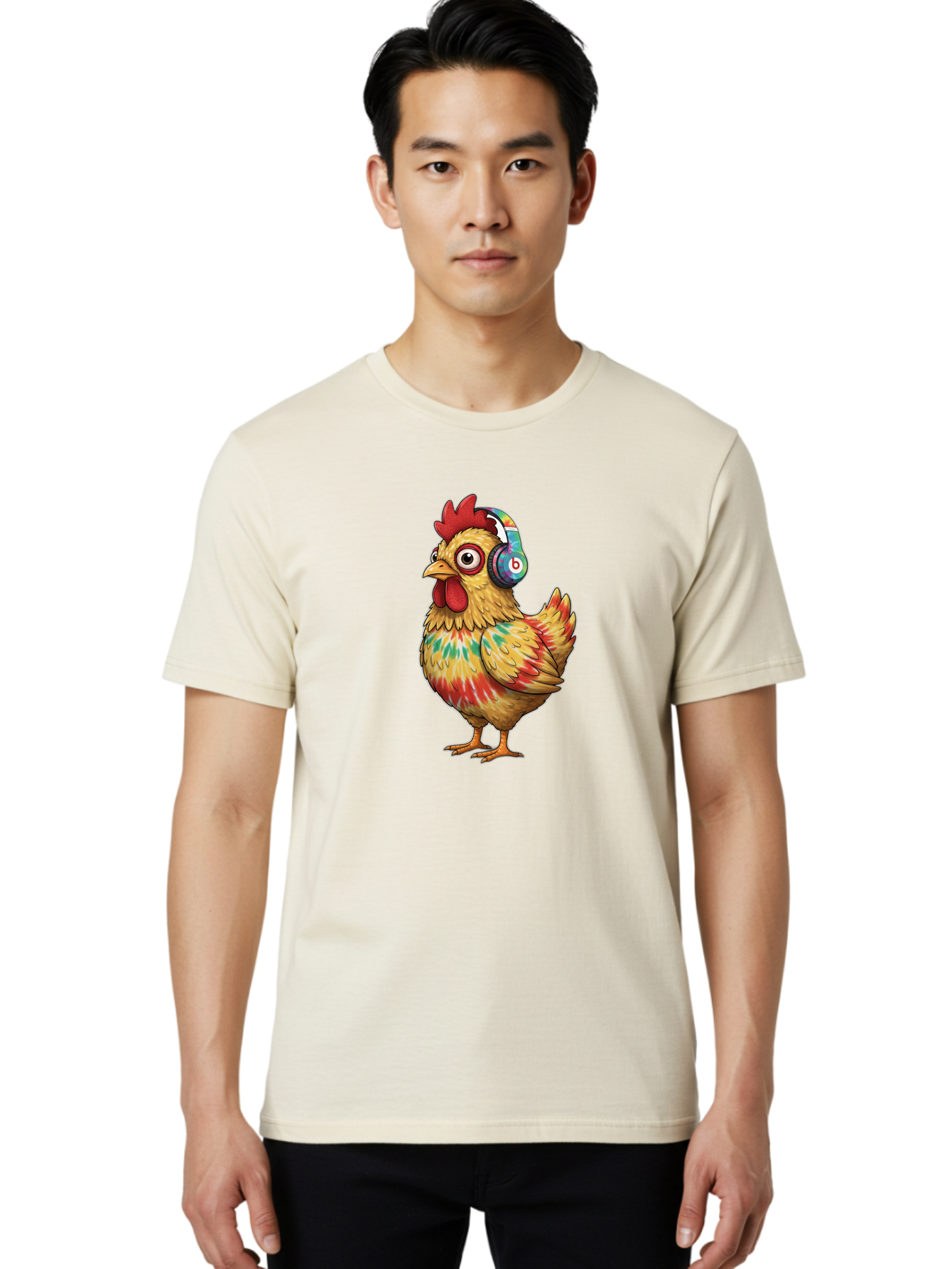 Beats-Chicken-2 Men'S Graphic Tee, 100% Cotton, Comfortable Casual Summer Wear, Machine Washable, Vintage Camera, Old Camera, Antique Camera, Black Camera, Classic Photography, Photography Equipment, Nostalgic Device, Film Camera, Camera Art Bak048