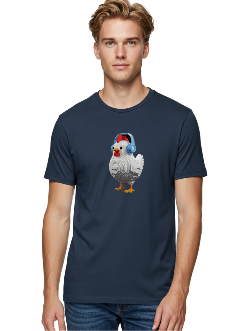 Beats-Chicken Men'S Graphic Tee, 100% Cotton, Comfortable Casual Summer Wear, Machine Washable, Vintage Camera, Old Camera, Antique Camera, Black Camera, Classic Photography, Photography Equipment, Nostalgic Device, Film Camera, Camera Art Bak049