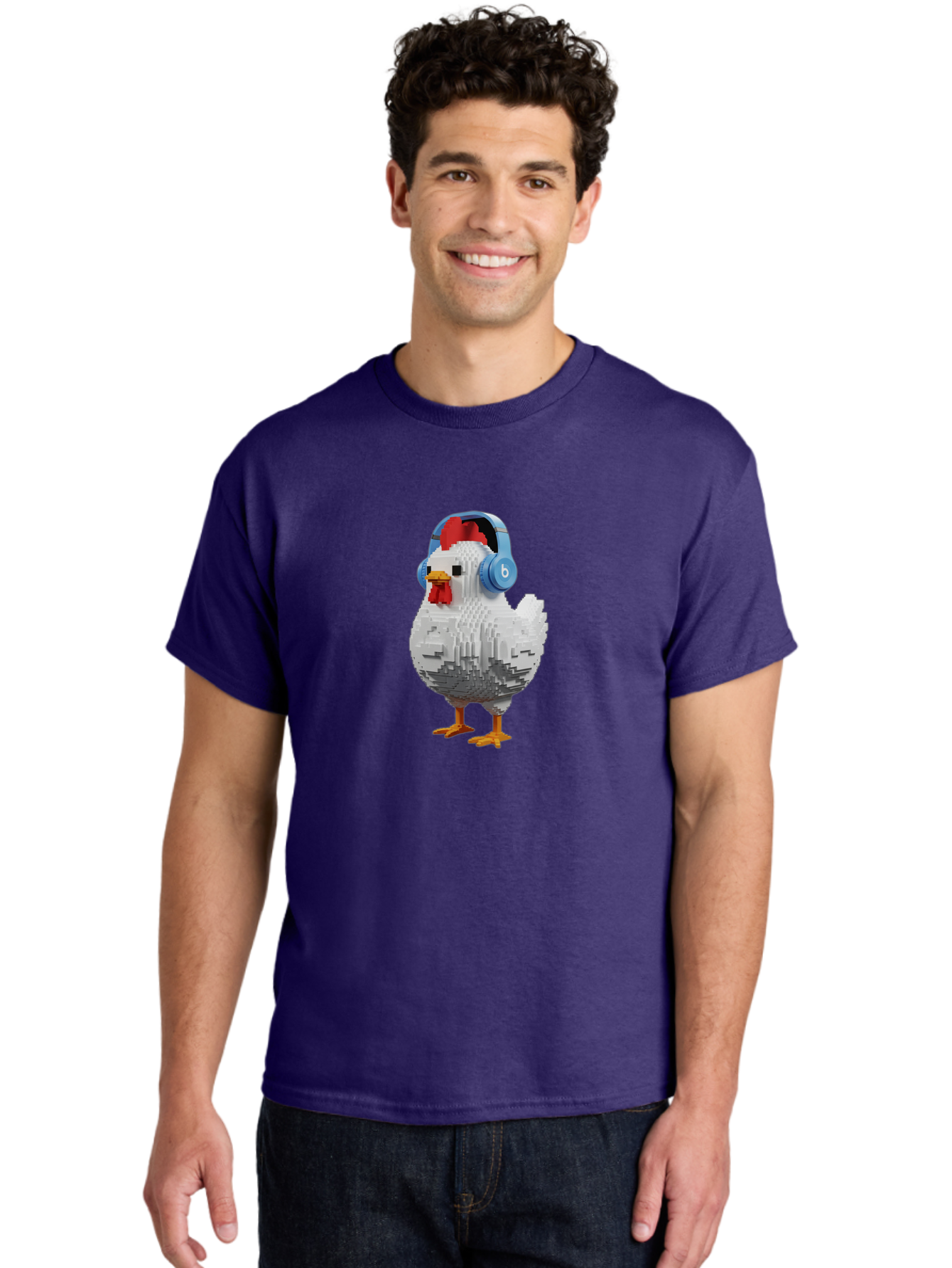 Beats-Chicken Men'S Graphic Tee, 100% Cotton, Comfortable Casual Summer Wear, Machine Washable, Vintage Camera, Old Camera, Antique Camera, Black Camera, Classic Photography, Photography Equipment, Nostalgic Device, Film Camera, Camera Art Bak049