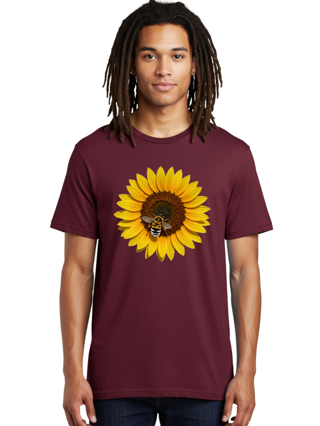 Bee-On-Sunflower Men'S Graphic Tee, 100% Cotton, Comfortable Casual Summer Wear, Machine Washable, Vintage Camera, Old Camera, Antique Camera, Black Camera, Classic Photography, Photography Equipment, Nostalgic Device, Film Camera, Camera Art Bak050