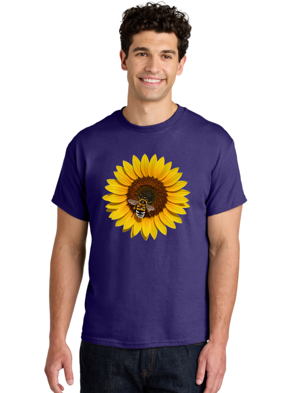 Bee-On-Sunflower Men'S Graphic Tee, 100% Cotton, Comfortable Casual Summer Wear, Machine Washable, Vintage Camera, Old Camera, Antique Camera, Black Camera, Classic Photography, Photography Equipment, Nostalgic Device, Film Camera, Camera Art Bak050