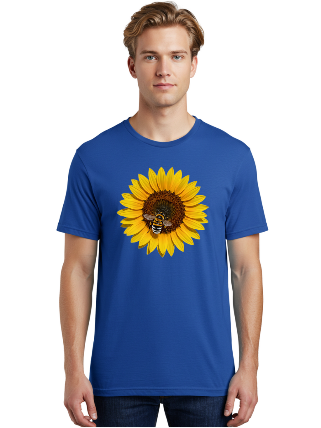 Bee-On-Sunflower Men'S Graphic Tee, 100% Cotton, Comfortable Casual Summer Wear, Machine Washable, Vintage Camera, Old Camera, Antique Camera, Black Camera, Classic Photography, Photography Equipment, Nostalgic Device, Film Camera, Camera Art Bak050