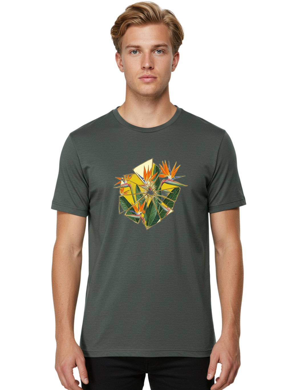 Bird-Of-Paradise Men'S Graphic Tee, 100% Cotton, Comfortable Casual Summer Wear, Machine Washable, Vintage Camera, Old Camera, Antique Camera, Black Camera, Classic Photography, Photography Equipment, Nostalgic Device, Film Camera, Camera Art Bak052