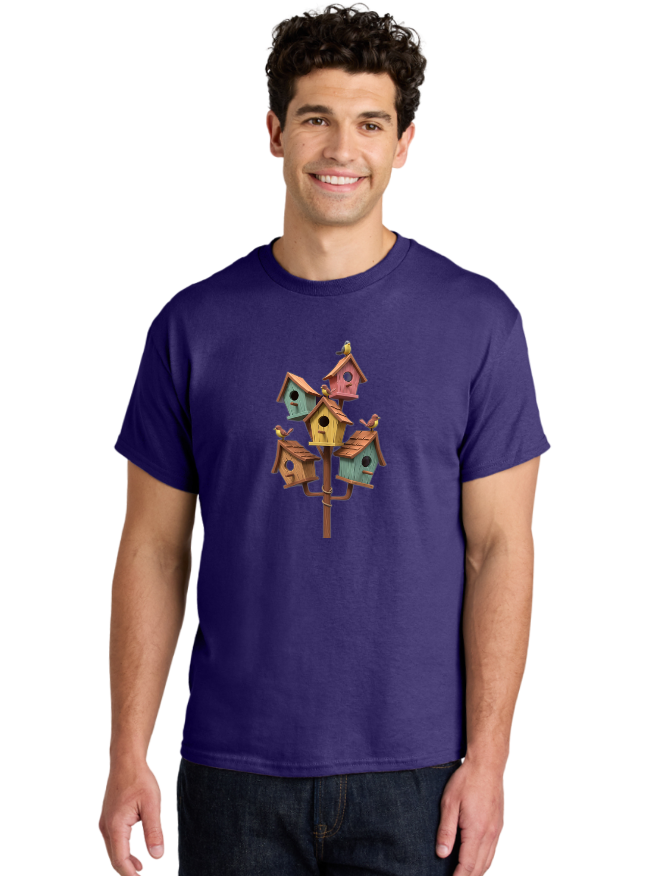 Birdhouses Men'S Graphic Tee, 100% Cotton, Comfortable Casual Summer Wear, Machine Washable, Vintage Camera, Old Camera, Antique Camera, Black Camera, Classic Photography, Photography Equipment, Nostalgic Device, Film Camera, Camera Art Bak054