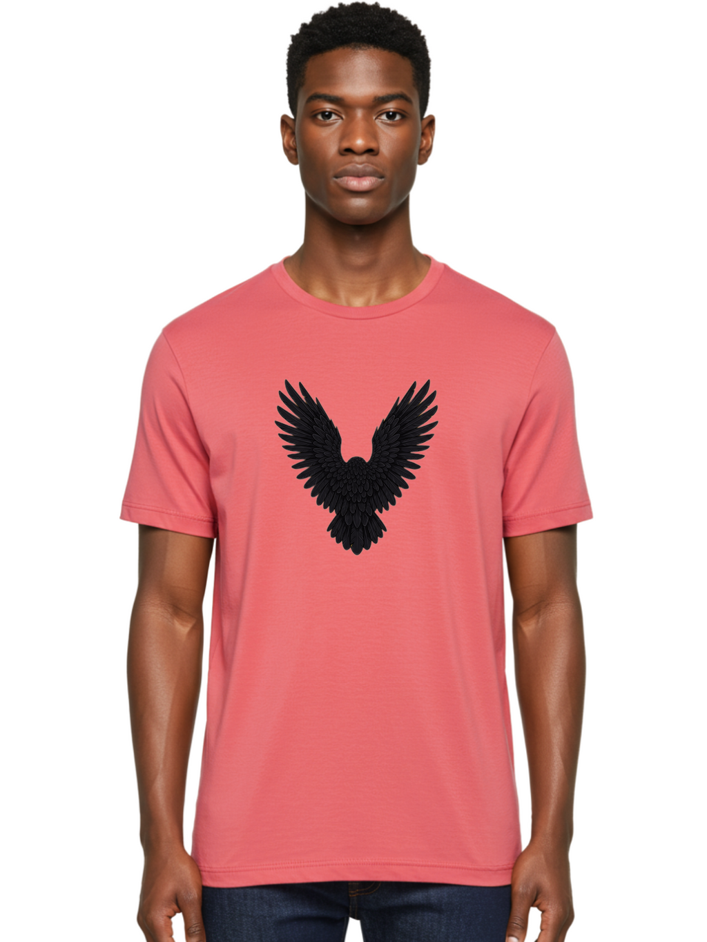 Black-Bird-Silhouette Men'S Graphic Tee, 100% Cotton, Comfortable Casual Summer Wear, Machine Washable, Vintage Camera, Old Camera, Antique Camera, Black Camera, Classic Photography, Photography Equipment, Nostalgic Device, Film Camera, Bak057