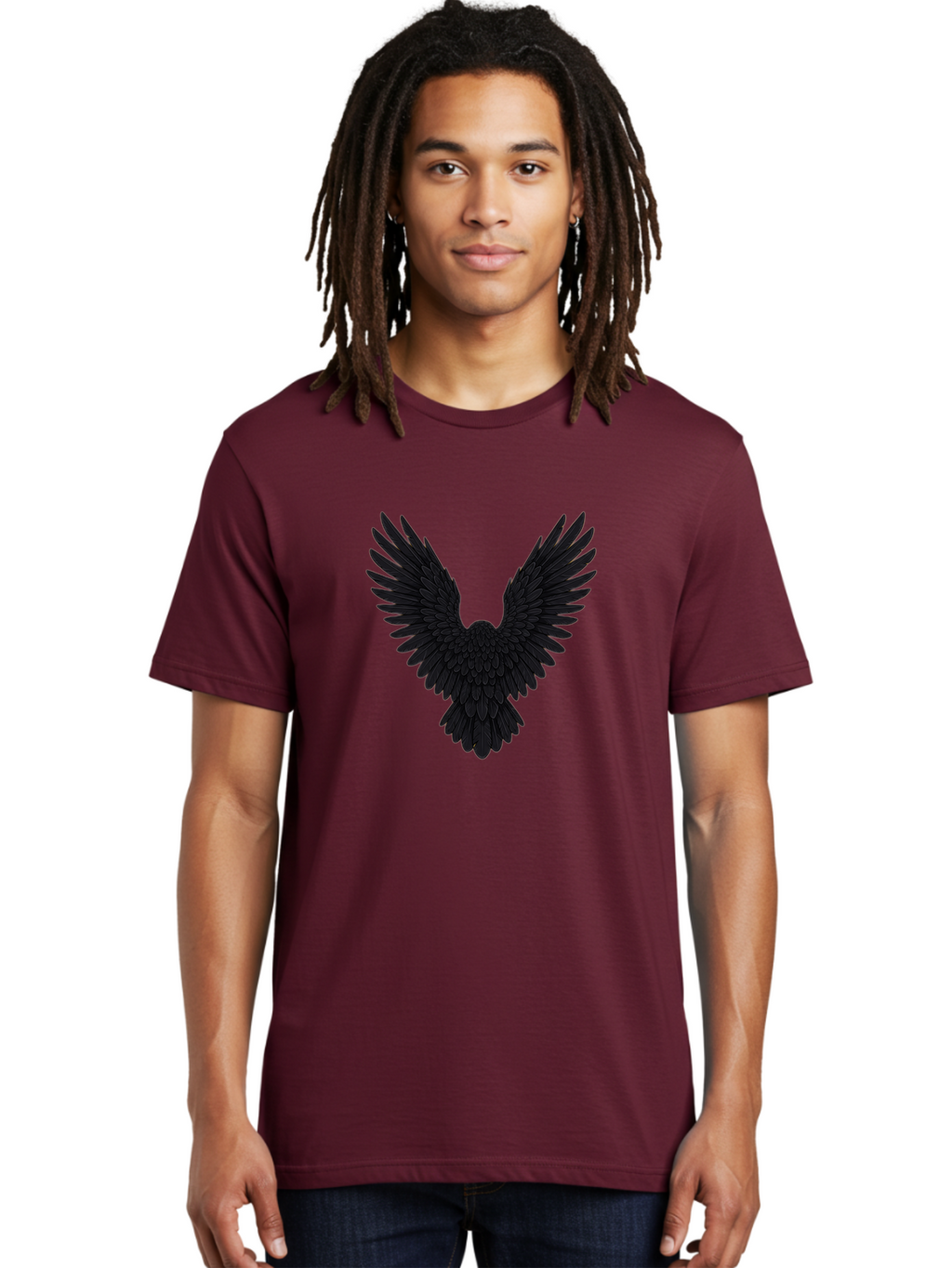 Black-Bird-Silhouette Men'S Graphic Tee, 100% Cotton, Comfortable Casual Summer Wear, Machine Washable, Vintage Camera, Old Camera, Antique Camera, Black Camera, Classic Photography, Photography Equipment, Nostalgic Device, Film Camera, Bak057