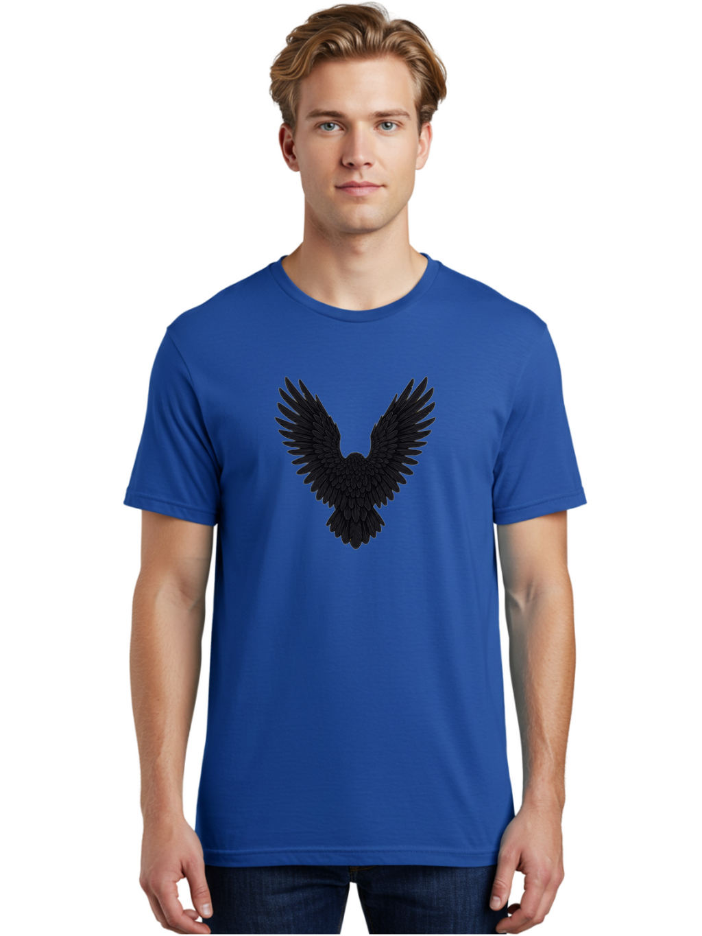 Black-Bird-Silhouette Men'S Graphic Tee, 100% Cotton, Comfortable Casual Summer Wear, Machine Washable, Vintage Camera, Old Camera, Antique Camera, Black Camera, Classic Photography, Photography Equipment, Nostalgic Device, Film Camera, Bak057