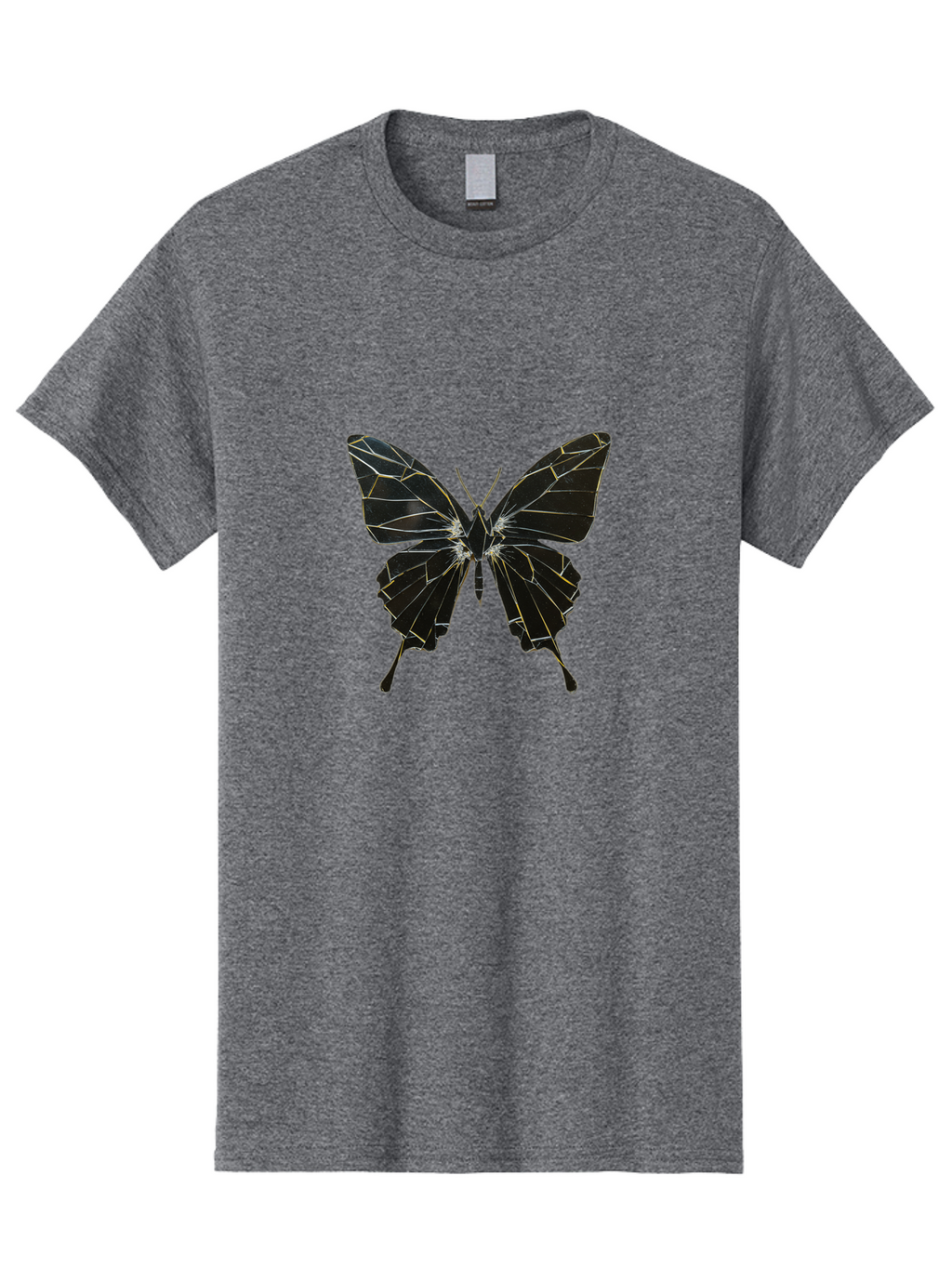 Black-Butterfly Men'S Graphic Tee, 100% Cotton, Comfortable Casual Summer Wear, Machine Washable, Vintage Camera, Old Camera, Antique Camera, Black Camera, Classic Photography, Photography Equipment, Nostalgic Device, Film Camera, Camera Art Bak060
