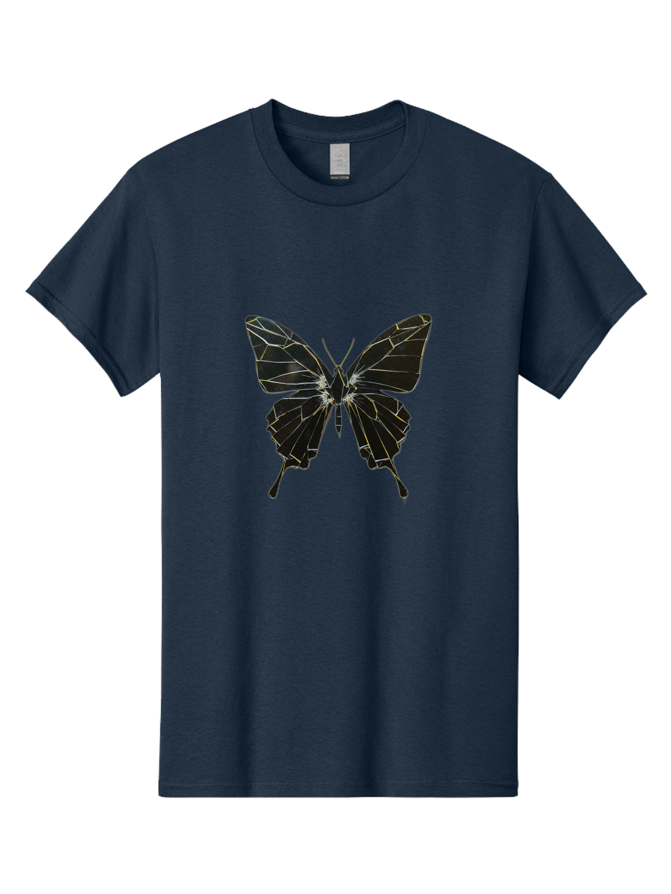 Black-Butterfly Men'S Graphic Tee, 100% Cotton, Comfortable Casual Summer Wear, Machine Washable, Vintage Camera, Old Camera, Antique Camera, Black Camera, Classic Photography, Photography Equipment, Nostalgic Device, Film Camera, Camera Art Bak060