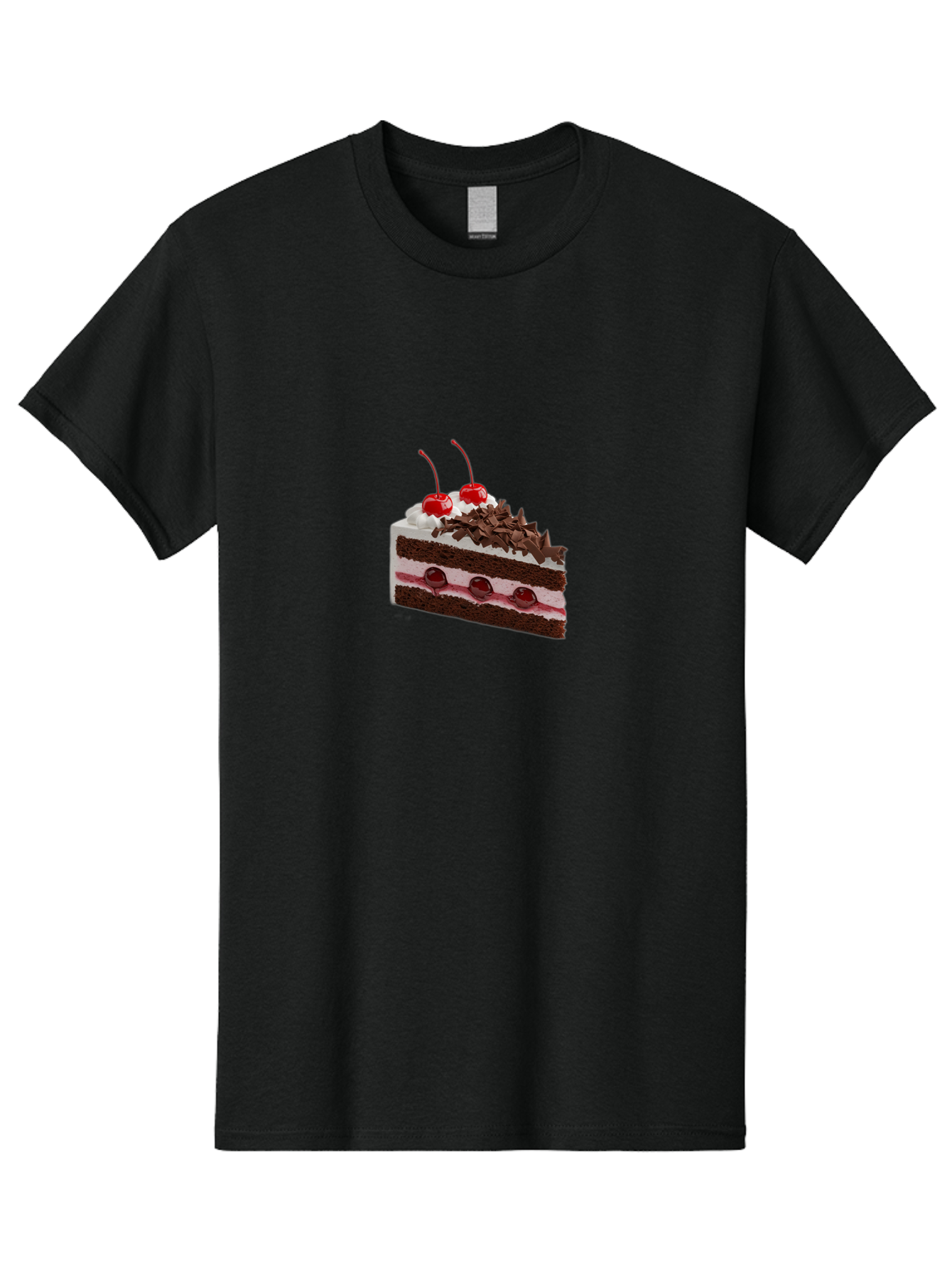 Black-Forest-Cake-1 Men'S Graphic Tee, 100% Cotton, Comfortable Casual Summer Wear, Machine Washable, Vintage Camera, Old Camera, Antique Camera, Black Camera, Classic Photography, Photography Equipment, Nostalgic Device, Film Camera, Bak068