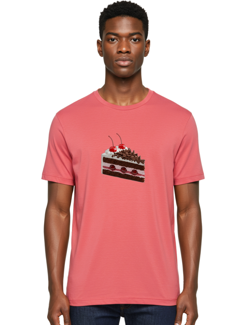 Black-Forest-Cake-1 Men'S Graphic Tee, 100% Cotton, Comfortable Casual Summer Wear, Machine Washable, Vintage Camera, Old Camera, Antique Camera, Black Camera, Classic Photography, Photography Equipment, Nostalgic Device, Film Camera, Bak068