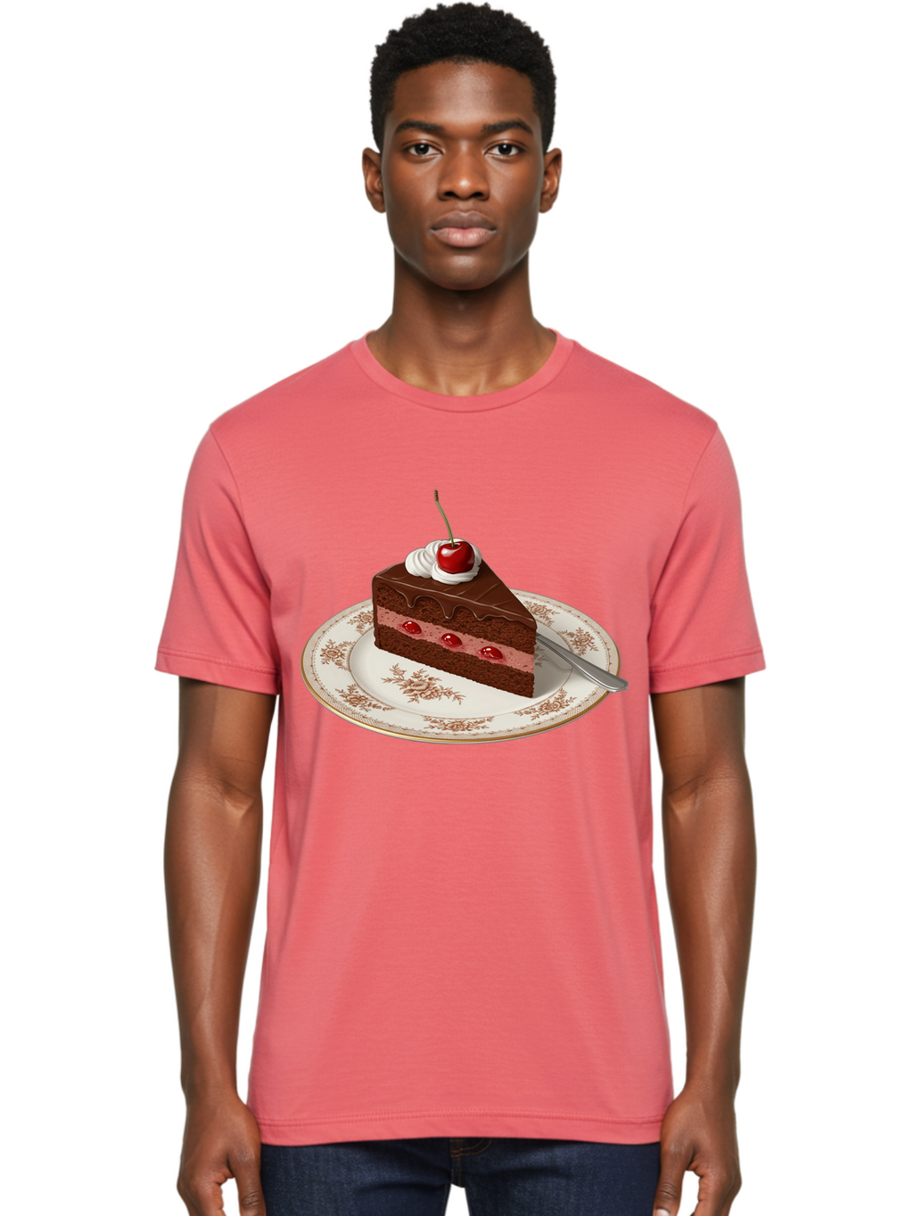 Black-Forest-Cake Men'S Graphic Tee, 100% Cotton, Comfortable Casual Summer Wear, Machine Washable, Vintage Camera, Old Camera, Antique Camera, Black Camera, Classic Photography, Photography Equipment, Nostalgic Device, Film Camera, Camera Art Bak069