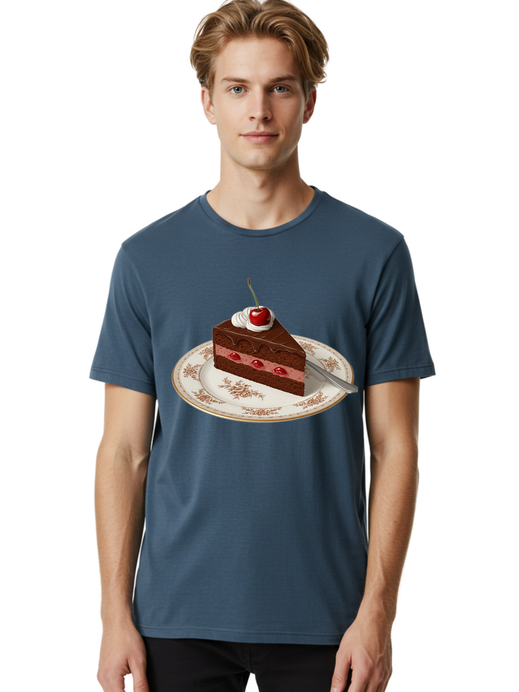 Black-Forest-Cake Men'S Graphic Tee, 100% Cotton, Comfortable Casual Summer Wear, Machine Washable, Vintage Camera, Old Camera, Antique Camera, Black Camera, Classic Photography, Photography Equipment, Nostalgic Device, Film Camera, Camera Art Bak069
