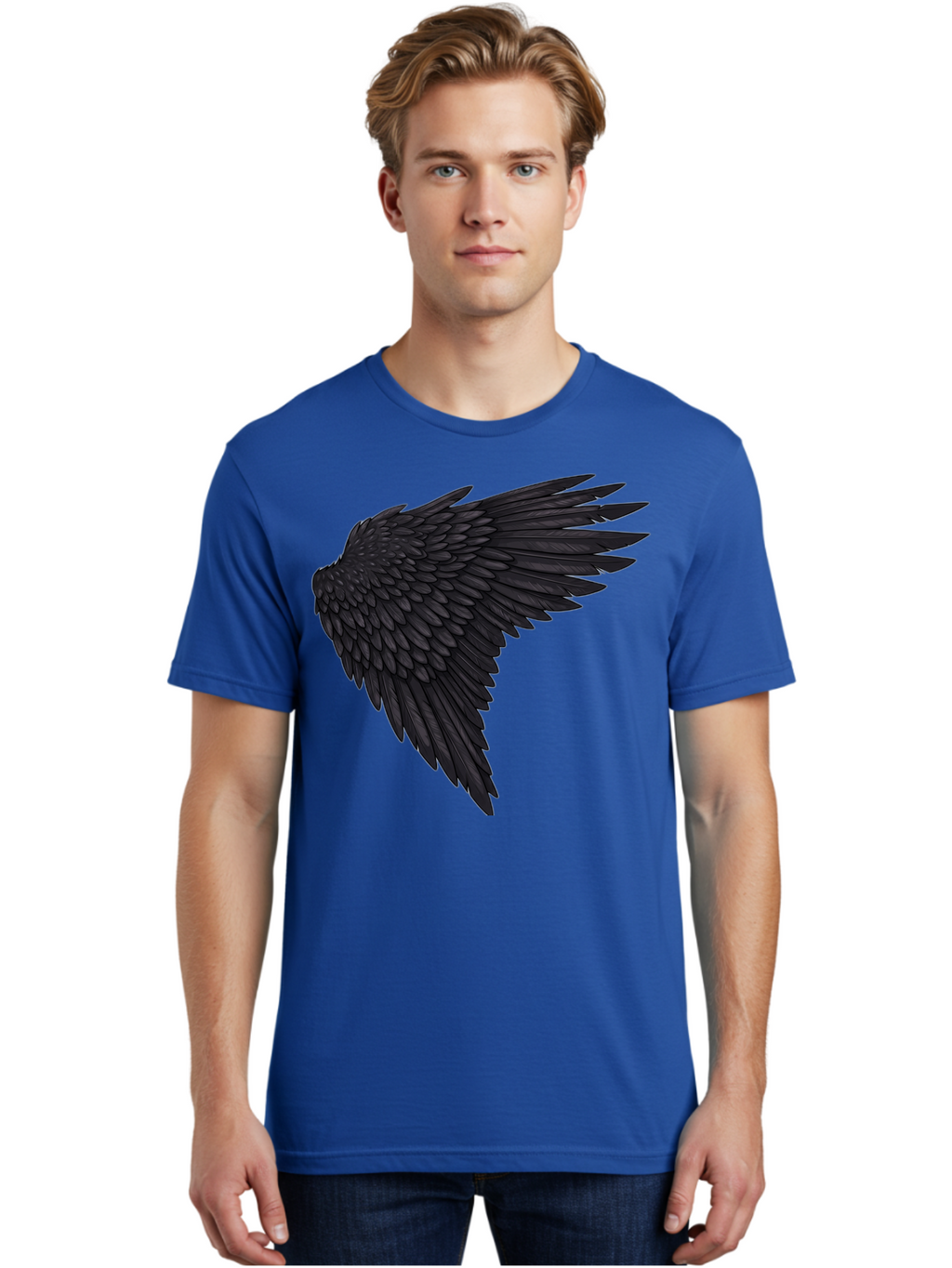 Black-Wing-1 Men'S Graphic Tee, 100% Cotton, Comfortable Casual Summer Wear, Machine Washable, Vintage Camera, Old Camera, Antique Camera, Black Camera, Classic Photography, Photography Equipment, Nostalgic Device, Film Camera, Camera Art Bak070