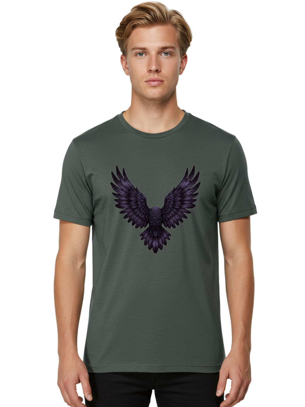Black-Wings-1 Men'S Graphic Tee, 100% Cotton, Comfortable Casual Summer Wear, Machine Washable, Vintage Camera, Old Camera, Antique Camera, Black Camera, Classic Photography, Photography Equipment, Nostalgic Device, Film Camera, Camera Art Bak072