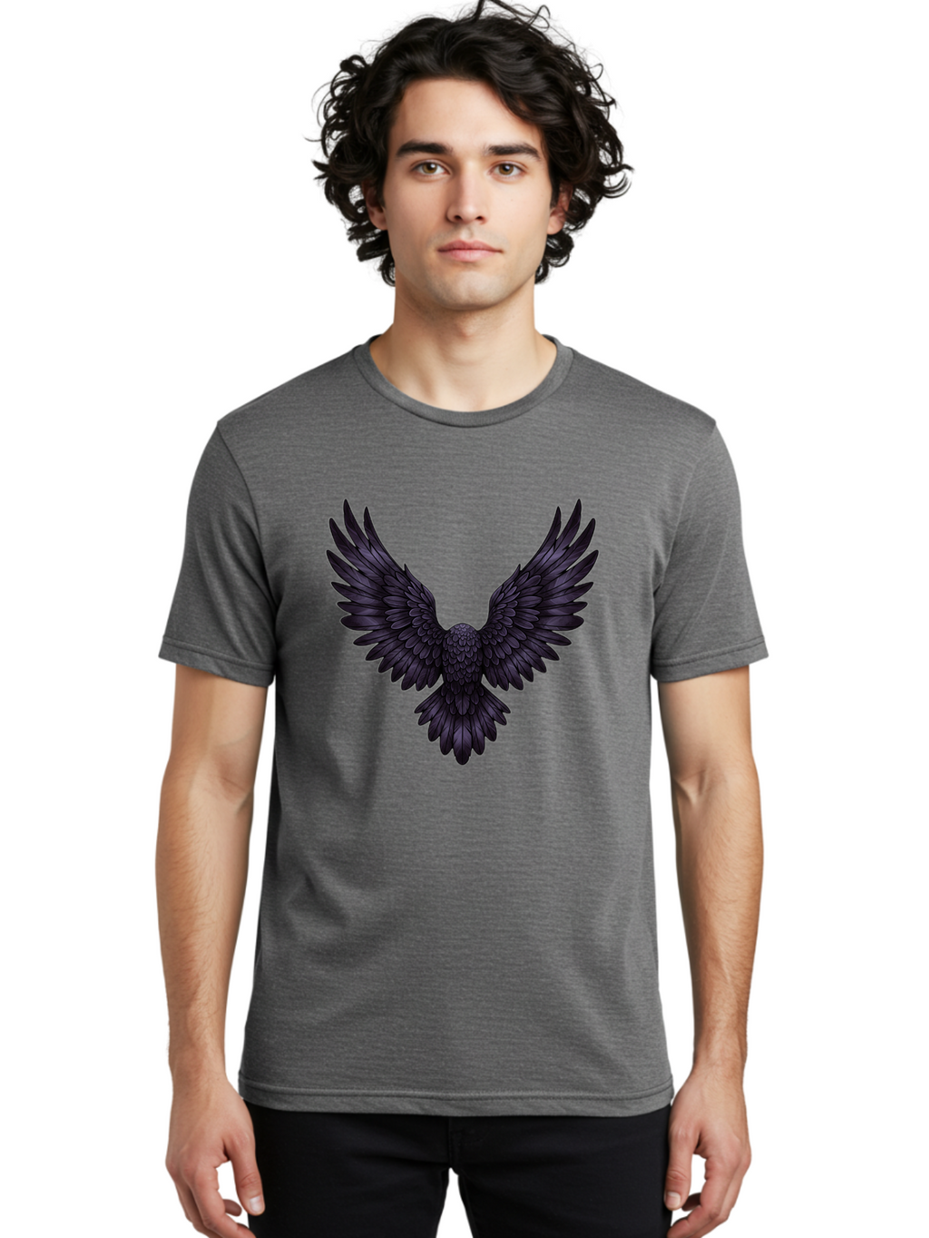 Black-Wings-1 Men'S Graphic Tee, 100% Cotton, Comfortable Casual Summer Wear, Machine Washable, Vintage Camera, Old Camera, Antique Camera, Black Camera, Classic Photography, Photography Equipment, Nostalgic Device, Film Camera, Camera Art Bak072