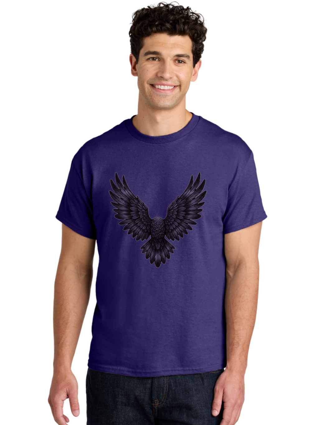 Black-Wings-1 Men'S Graphic Tee, 100% Cotton, Comfortable Casual Summer Wear, Machine Washable, Vintage Camera, Old Camera, Antique Camera, Black Camera, Classic Photography, Photography Equipment, Nostalgic Device, Film Camera, Camera Art Bak072