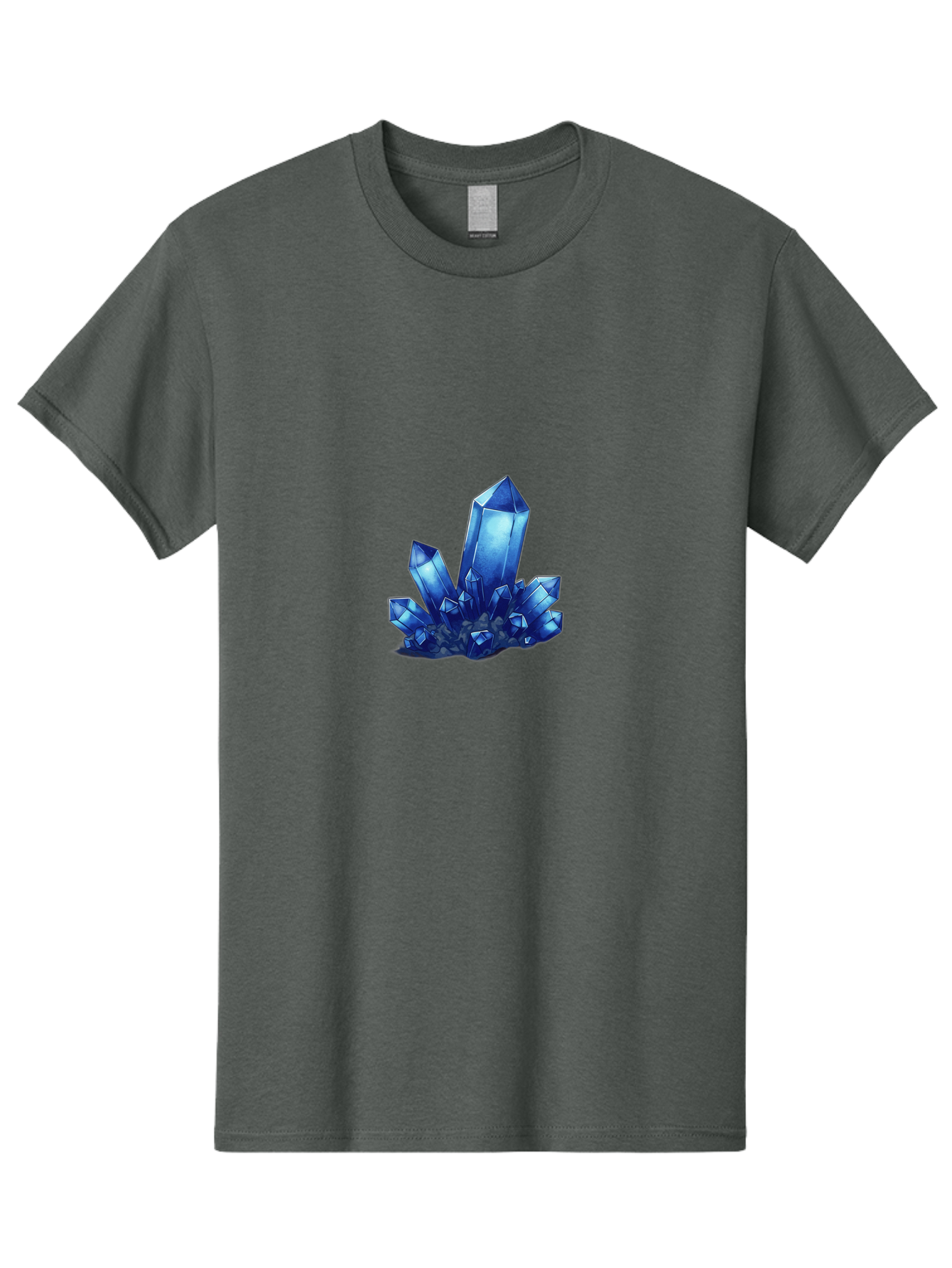 Blue-Crystal-Cluster-1 Men'S Graphic Tee, 100% Cotton, Comfortable Casual Summer Wear, Machine Washable, Vintage Camera, Old Camera, Antique Camera, Black Camera, Classic Photography, Photography Equipment, Nostalgic Device, Film Camera, Bak075