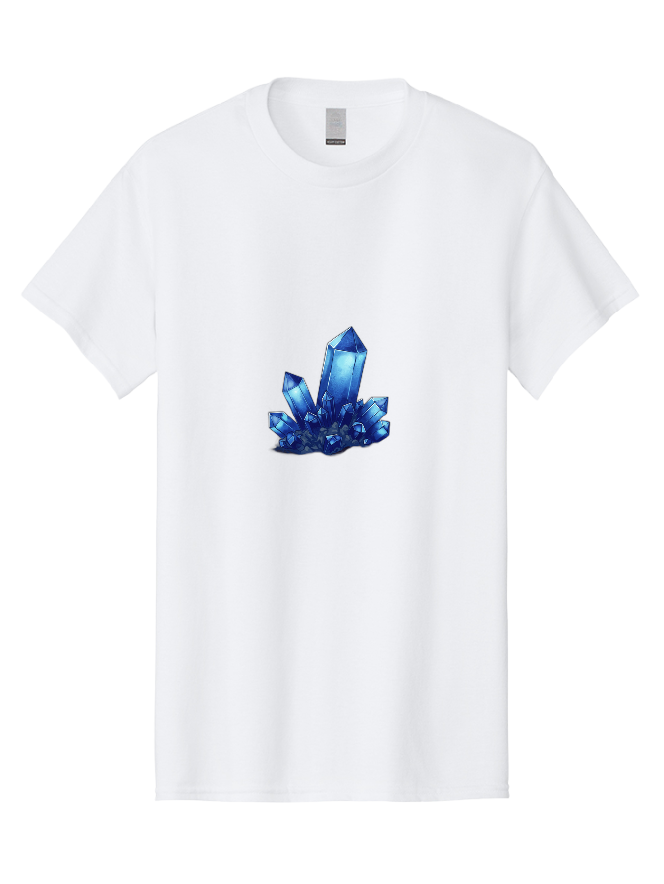 Blue-Crystal-Cluster-1 Men'S Graphic Tee, 100% Cotton, Comfortable Casual Summer Wear, Machine Washable, Vintage Camera, Old Camera, Antique Camera, Black Camera, Classic Photography, Photography Equipment, Nostalgic Device, Film Camera, Bak075