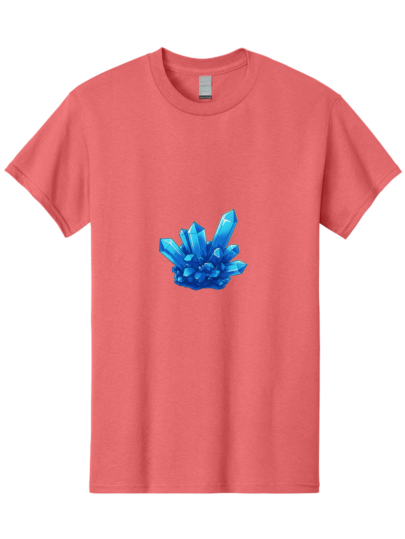 Blue-Crystal-Cluster Men'S Graphic Tee, 100% Cotton, Comfortable Casual Summer Wear, Machine Washable, Vintage Camera, Old Camera, Antique Camera, Black Camera, Classic Photography, Photography Equipment, Nostalgic Device, Film Camera, Bak076