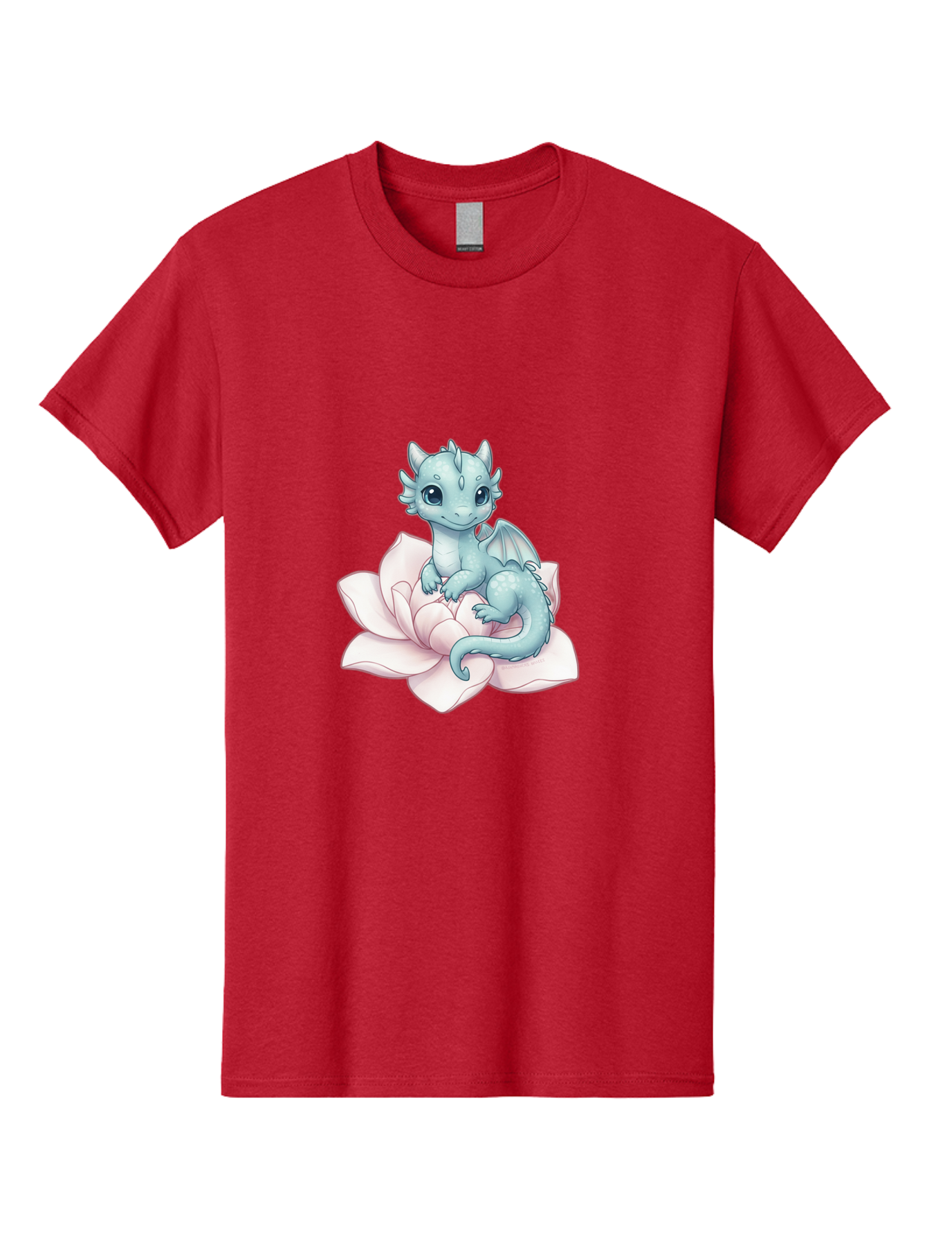 Blue-Dragon-On-Flower-1 Men'S Graphic Tee, 100% Cotton, Comfortable Casual Summer Wear, Machine Washable, Vintage Camera, Old Camera, Antique Camera, Black Camera, Classic Photography, Photography Equipment, Nostalgic Device, Film Camera, Bak077