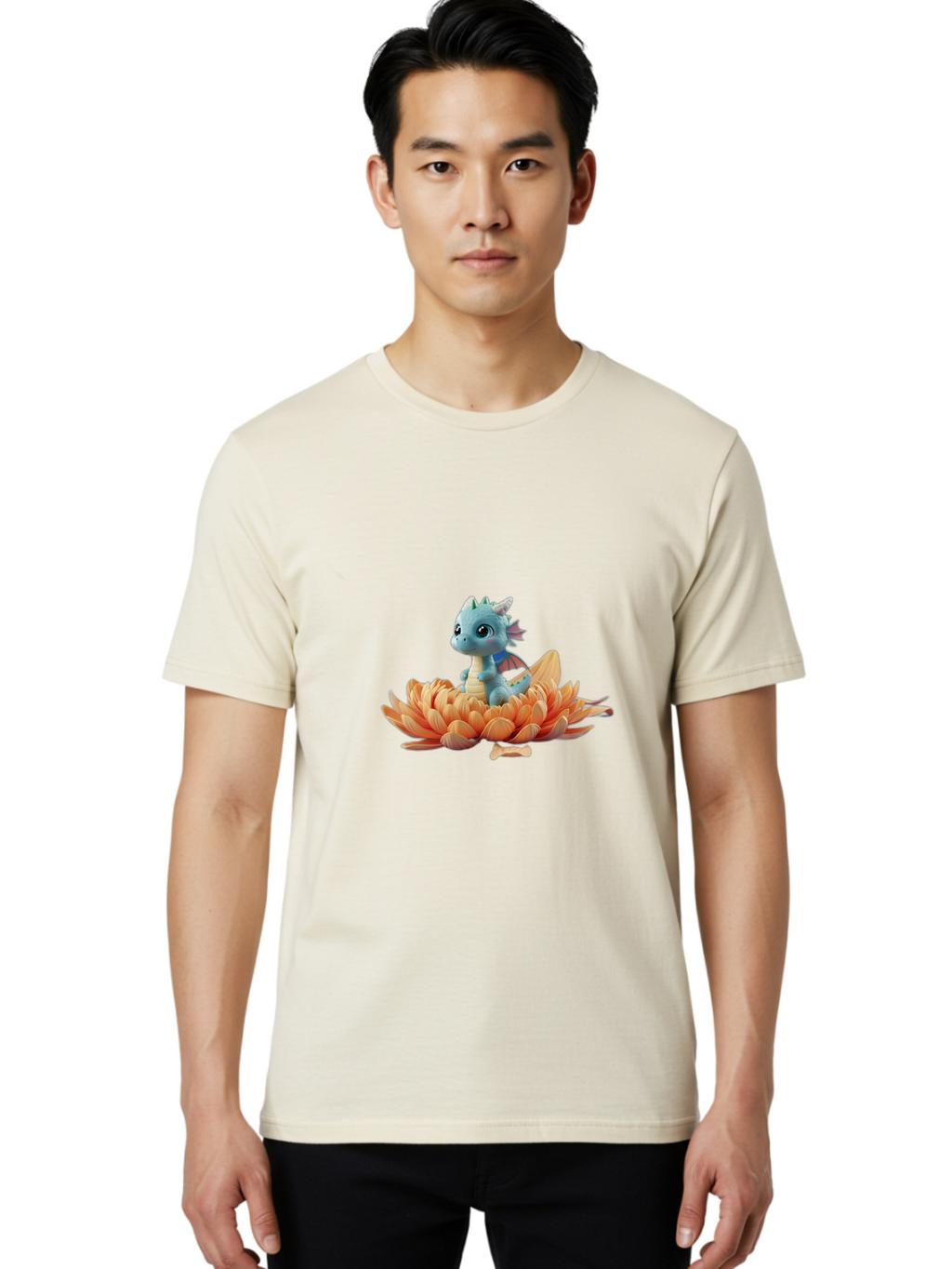 Blue-Dragon-On-Flower Men'S Graphic Tee, 100% Cotton, Comfortable Casual Summer Wear, Machine Washable, Vintage Camera, Old Camera, Antique Camera, Black Camera, Classic Photography, Photography Equipment, Nostalgic Device, Film Camera, Bak078