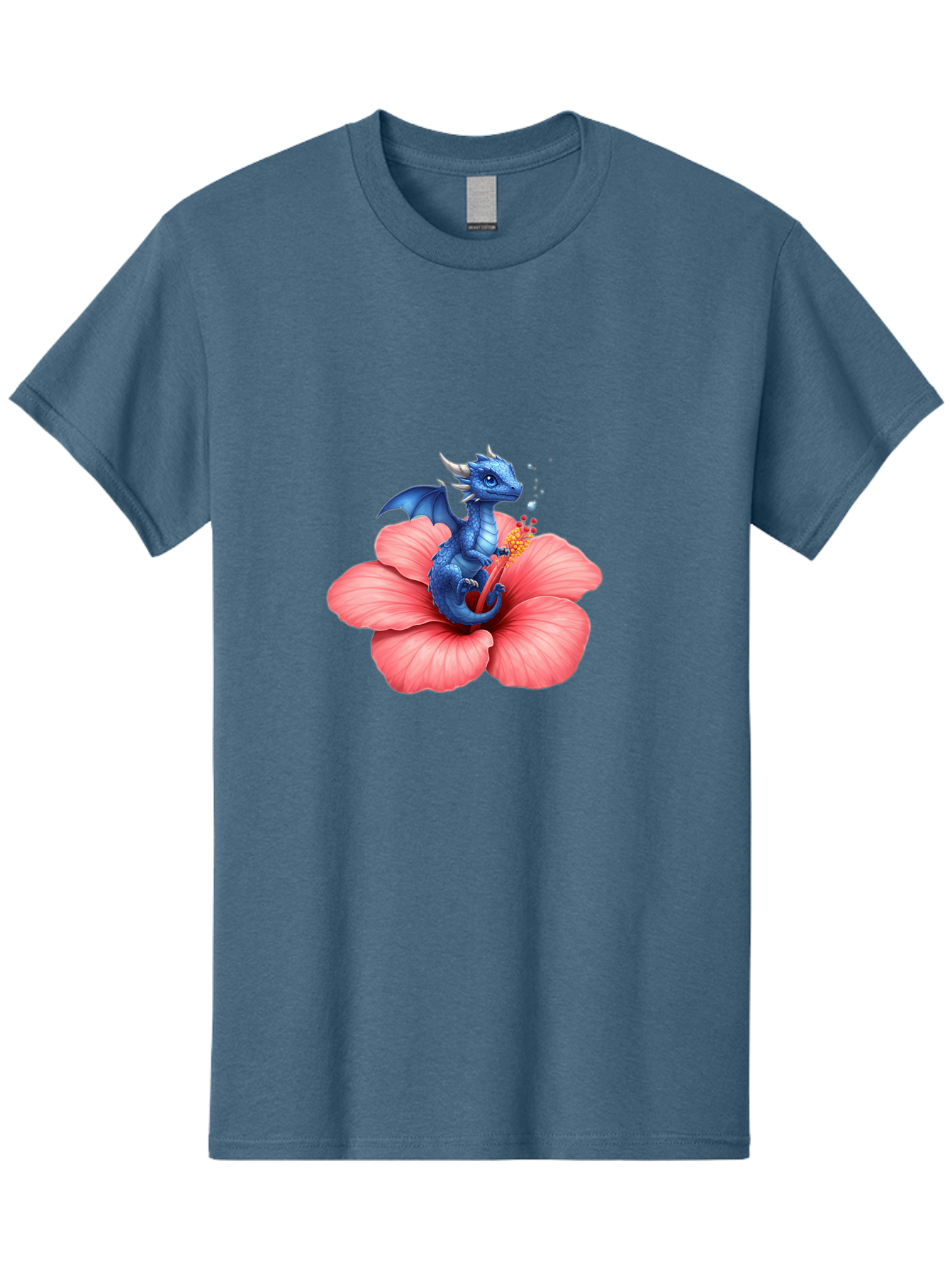Blue-Dragon-On-Hibiscus-Flower Men'S Graphic Tee, 100% Cotton, Comfortable Casual Summer Wear, Machine Washable, Vintage Camera, Old Camera, Antique Camera, Black Camera, Classic Photography, Photography Equipment, Nostalgic Device, Bak079