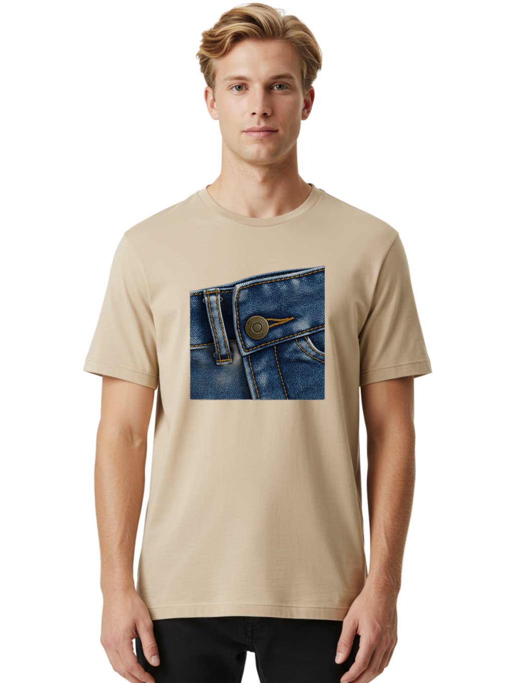 Blue-Jeans Men'S Graphic Tee, 100% Cotton, Comfortable Casual Summer Wear, Machine Washable, Vintage Camera, Old Camera, Antique Camera, Black Camera, Classic Photography, Photography Equipment, Nostalgic Device, Film Camera, Camera Art Bak081
