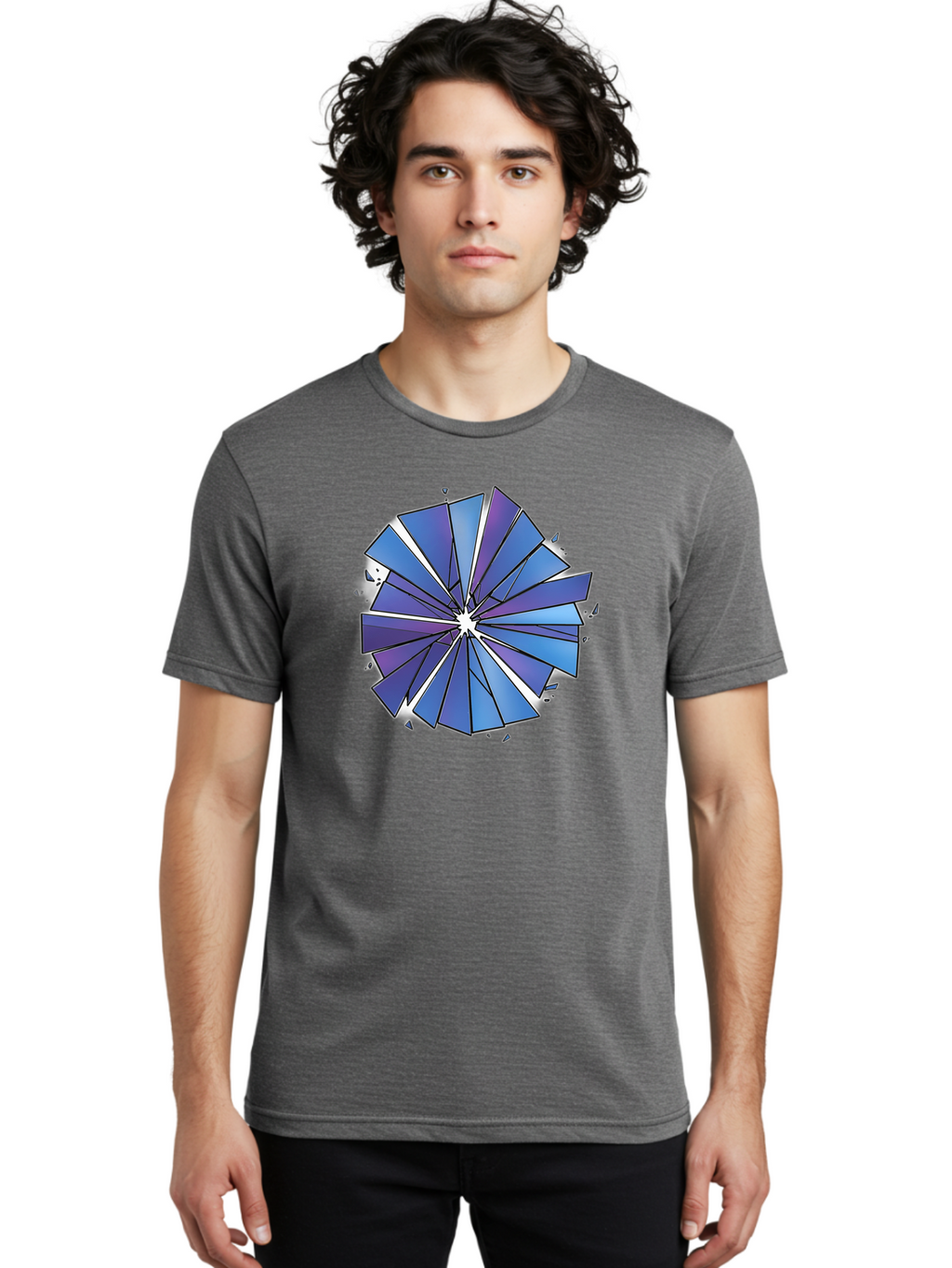 Blue-Pinwheel Men'S Graphic Tee, 100% Cotton, Comfortable Casual Summer Wear, Machine Washable, Vintage Camera, Old Camera, Antique Camera, Black Camera, Classic Photography, Photography Equipment, Nostalgic Device, Film Camera, Camera Art Bak082