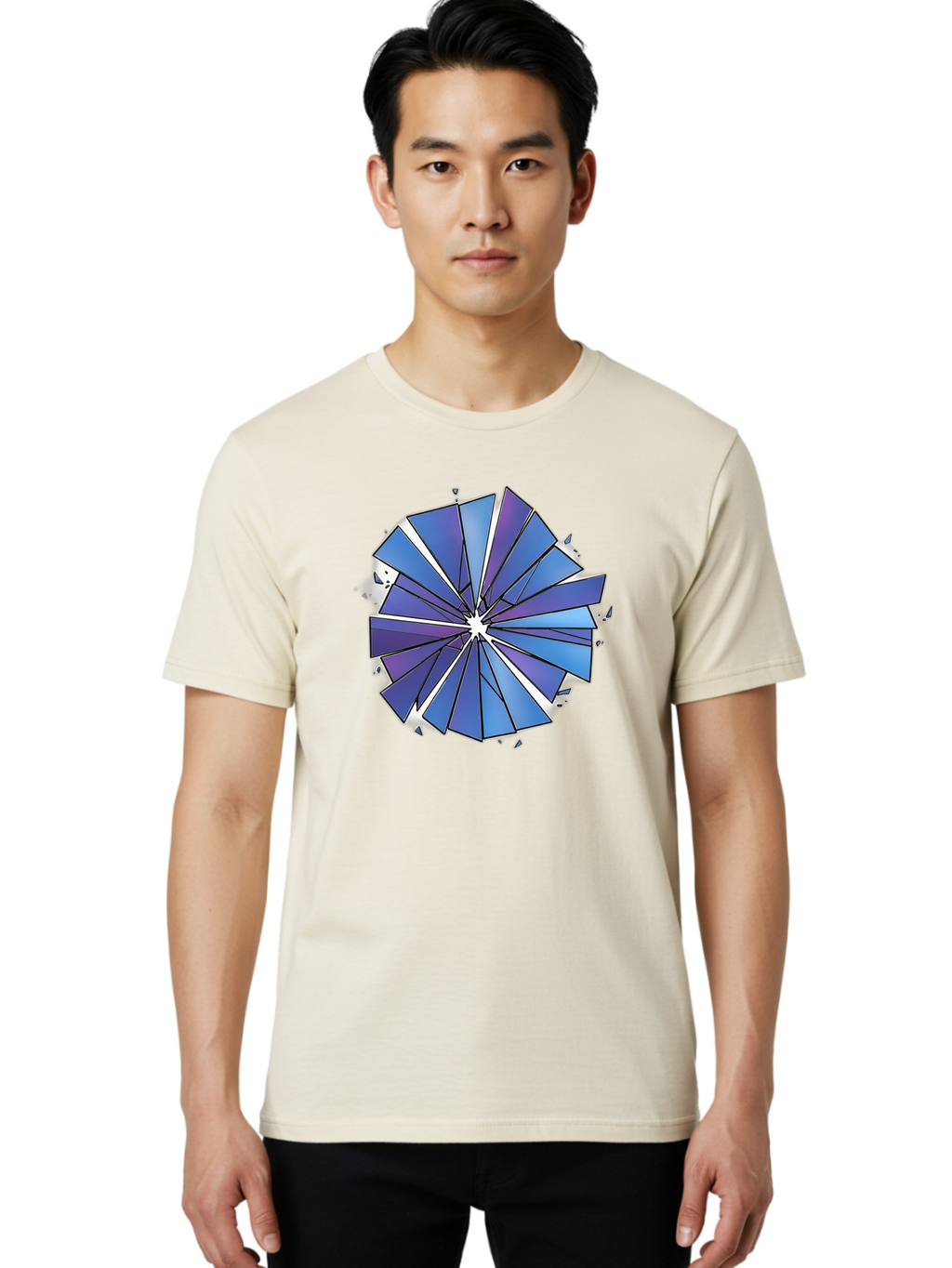 Blue-Pinwheel Men'S Graphic Tee, 100% Cotton, Comfortable Casual Summer Wear, Machine Washable, Vintage Camera, Old Camera, Antique Camera, Black Camera, Classic Photography, Photography Equipment, Nostalgic Device, Film Camera, Camera Art Bak082