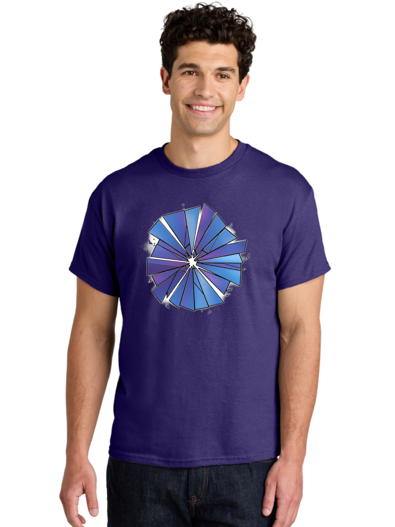Blue-Pinwheel Men'S Graphic Tee, 100% Cotton, Comfortable Casual Summer Wear, Machine Washable, Vintage Camera, Old Camera, Antique Camera, Black Camera, Classic Photography, Photography Equipment, Nostalgic Device, Film Camera, Camera Art Bak082