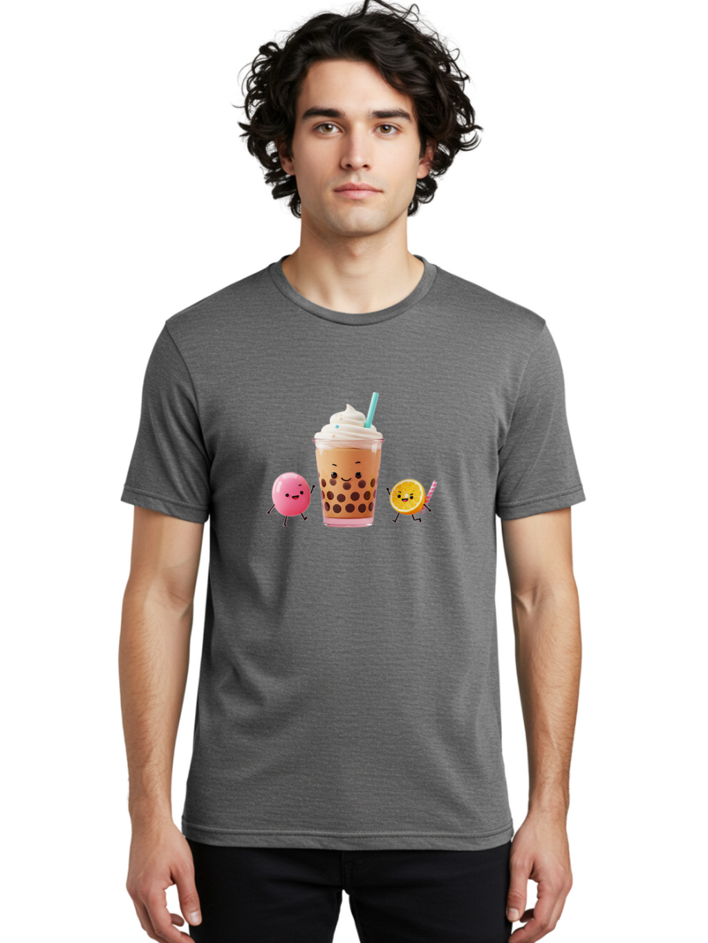 Boba-Drink Men'S Graphic Tee, 100% Cotton, Comfortable Casual Summer Wear, Machine Washable, Vintage Camera, Old Camera, Antique Camera, Black Camera, Classic Photography, Photography Equipment, Nostalgic Device, Film Camera, Camera Art Bak084