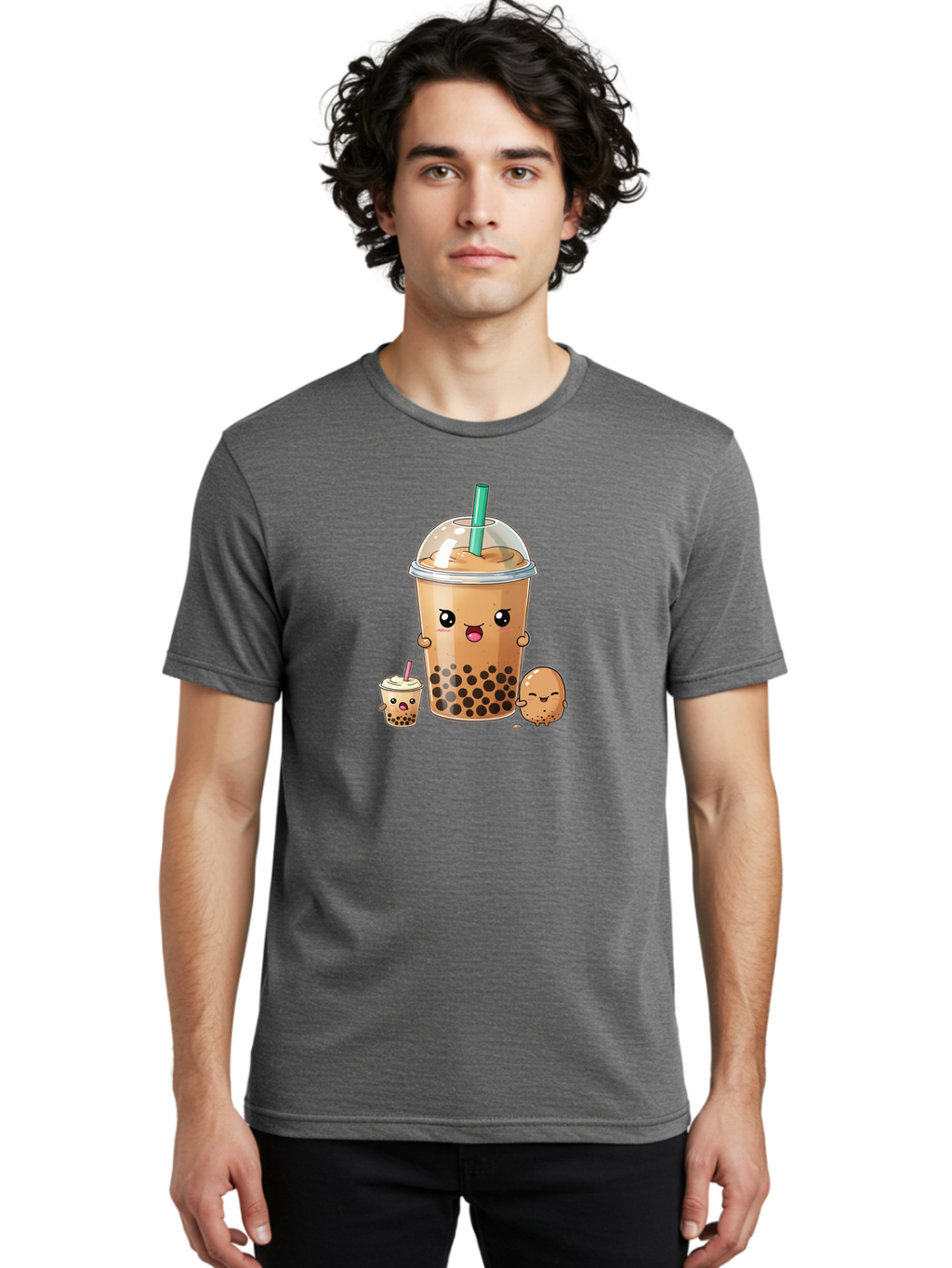 Boba-Tea-1 Men'S Graphic Tee, 100% Cotton, Comfortable Casual Summer Wear, Machine Washable, Vintage Camera, Old Camera, Antique Camera, Black Camera, Classic Photography, Photography Equipment, Nostalgic Device, Film Camera, Camera Art Bak085