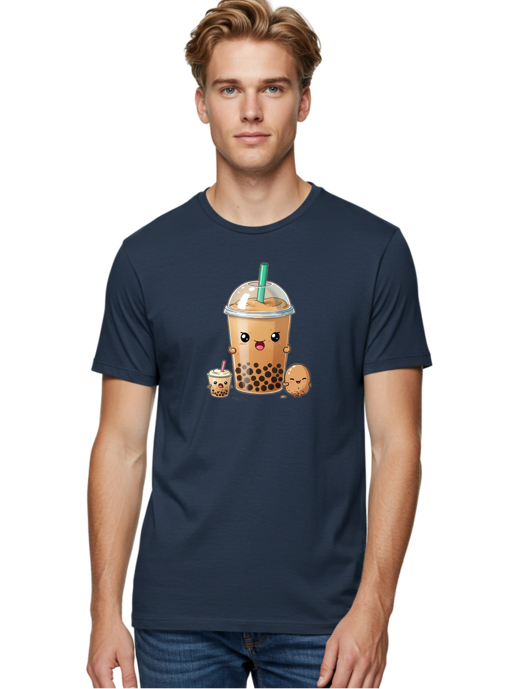 Boba-Tea-1 Men'S Graphic Tee, 100% Cotton, Comfortable Casual Summer Wear, Machine Washable, Vintage Camera, Old Camera, Antique Camera, Black Camera, Classic Photography, Photography Equipment, Nostalgic Device, Film Camera, Camera Art Bak085