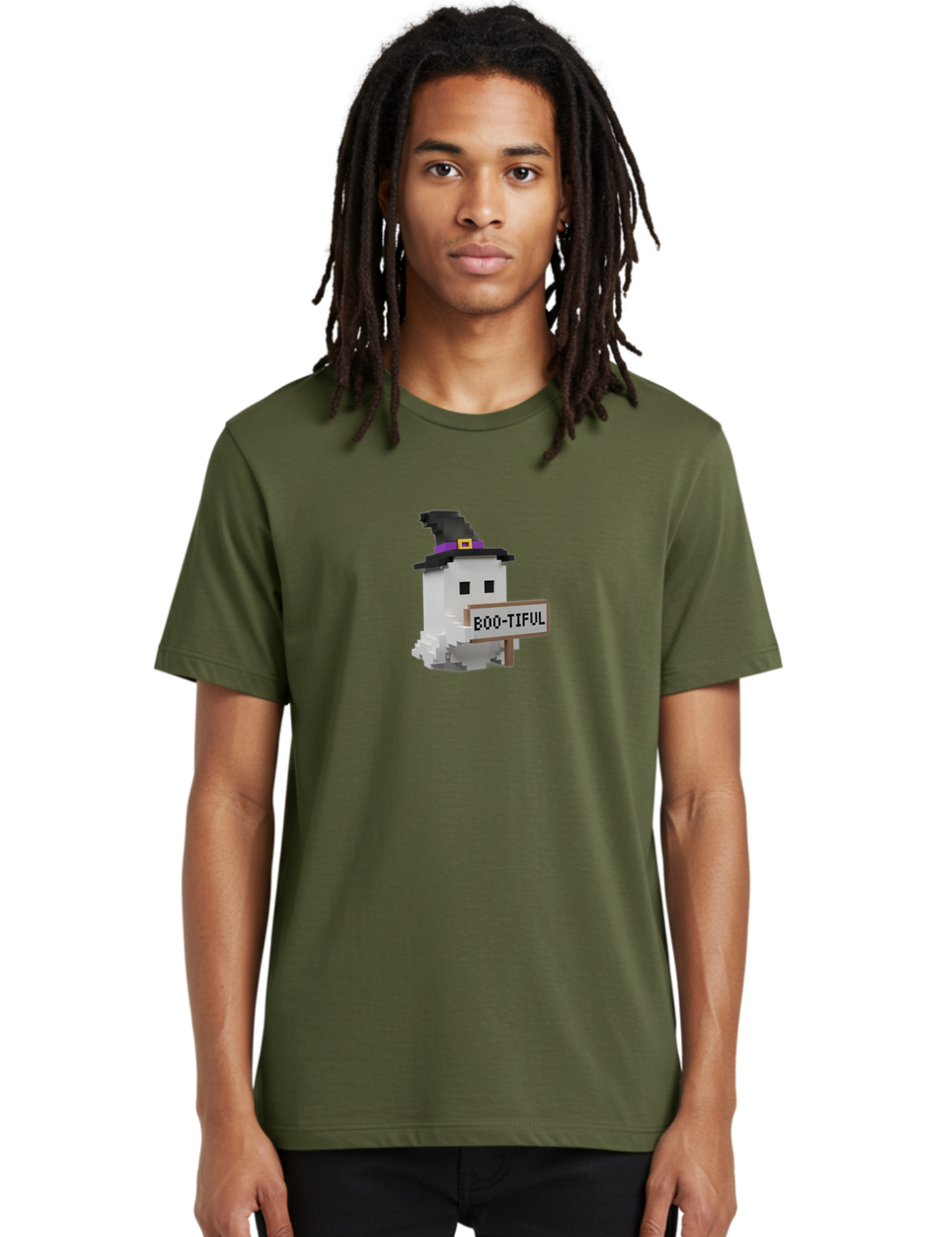 Boo-Tiful-1 Men'S Graphic Tee, 100% Cotton, Comfortable Casual Summer Wear, Machine Washable, Vintage Camera, Old Camera, Antique Camera, Black Camera, Classic Photography, Photography Equipment, Nostalgic Device, Film Camera, Camera Art Bak088